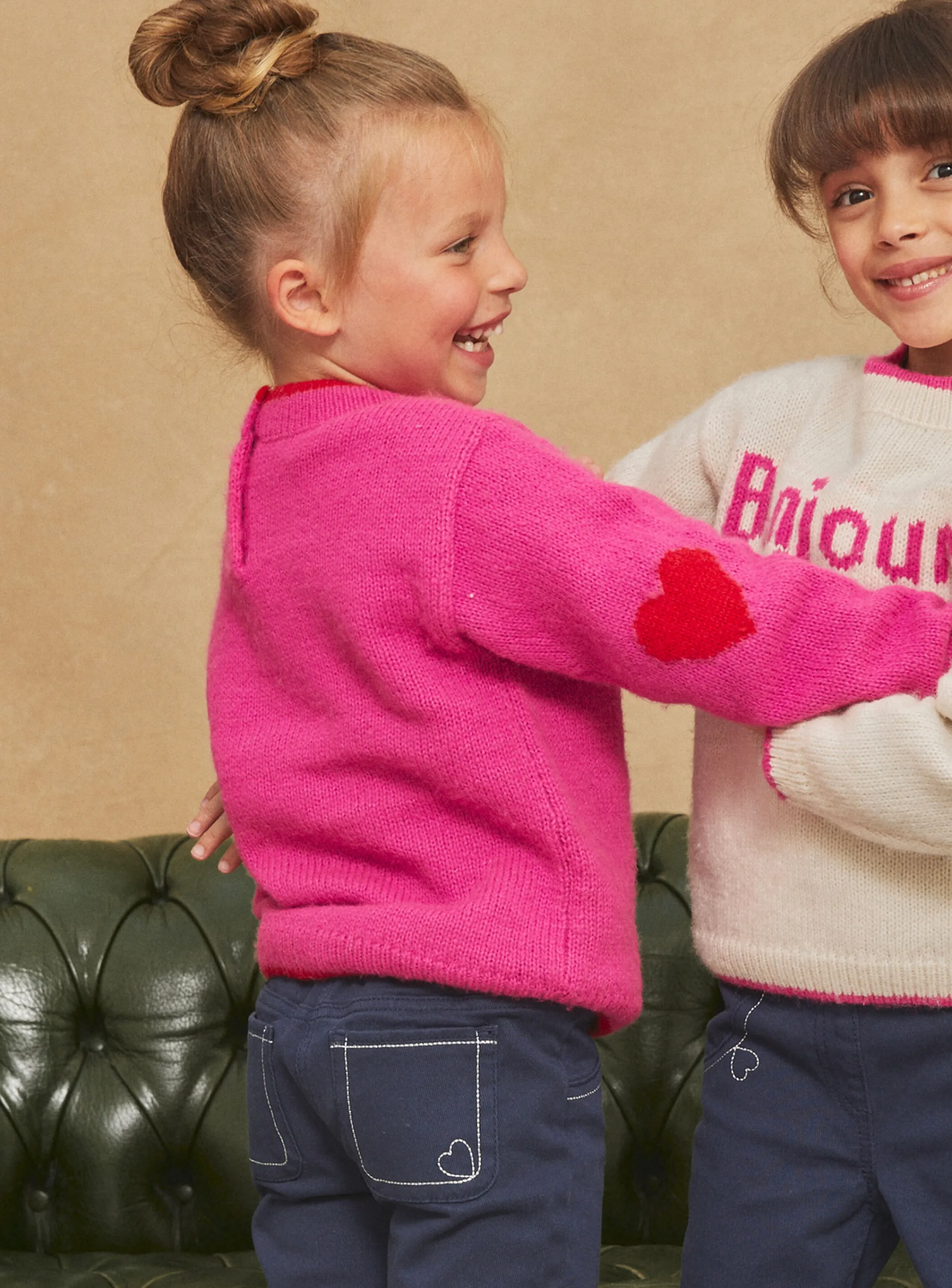New Sergent Major Hello magenta sweater