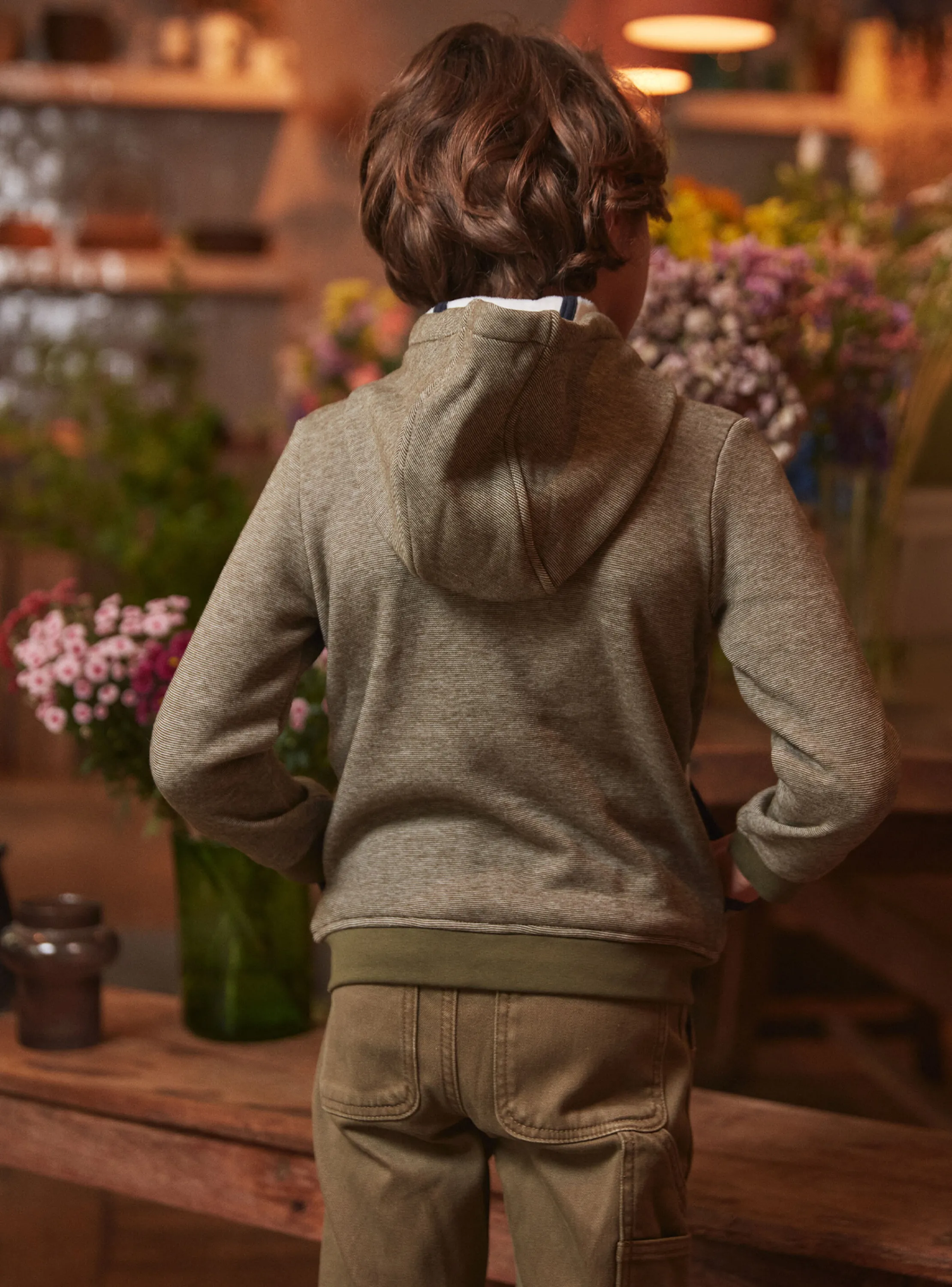 Best Sale Sergent Major Kaki KIDS CARDIGAN