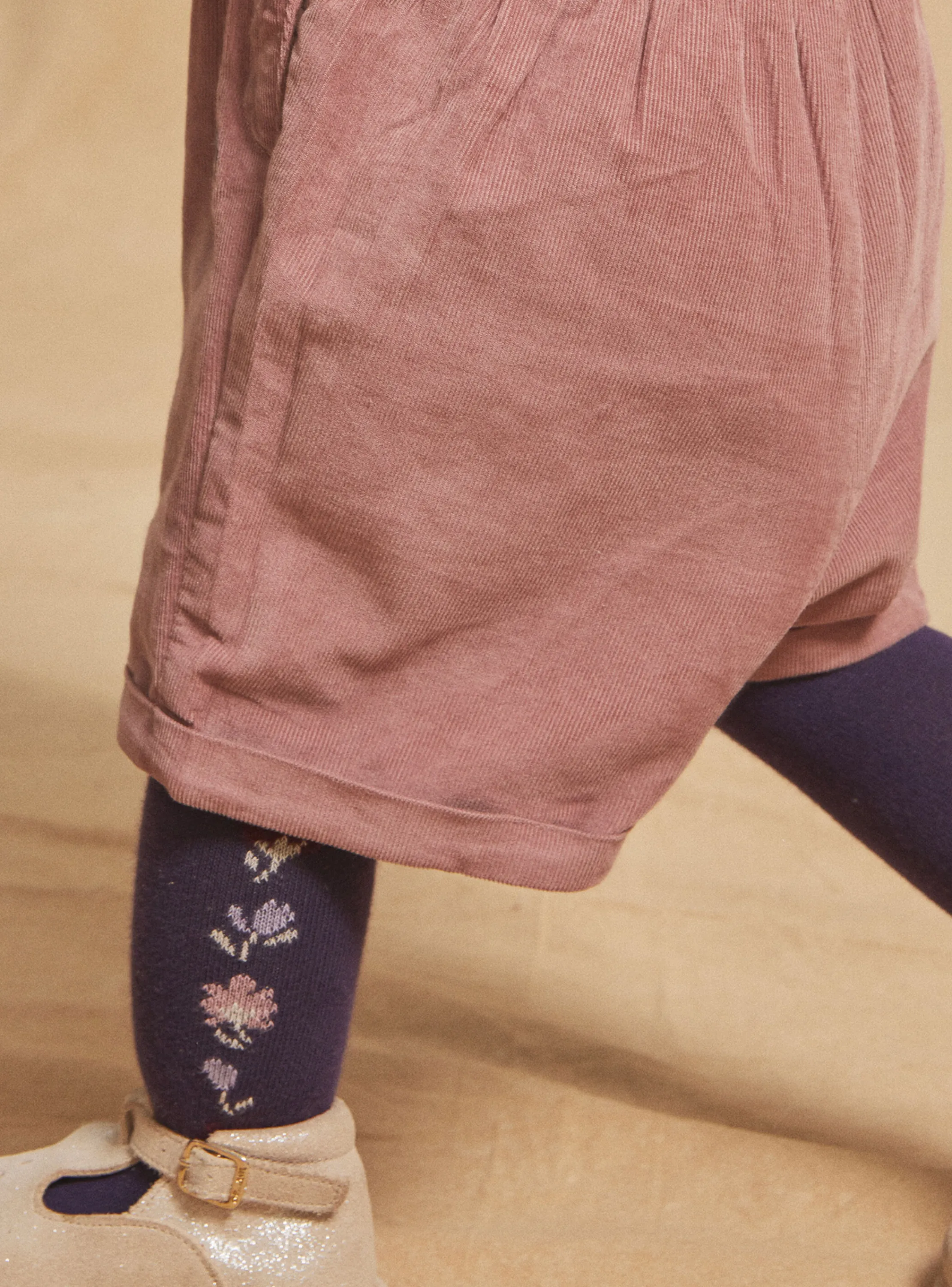 Hot Sergent Major Lavender floral tights