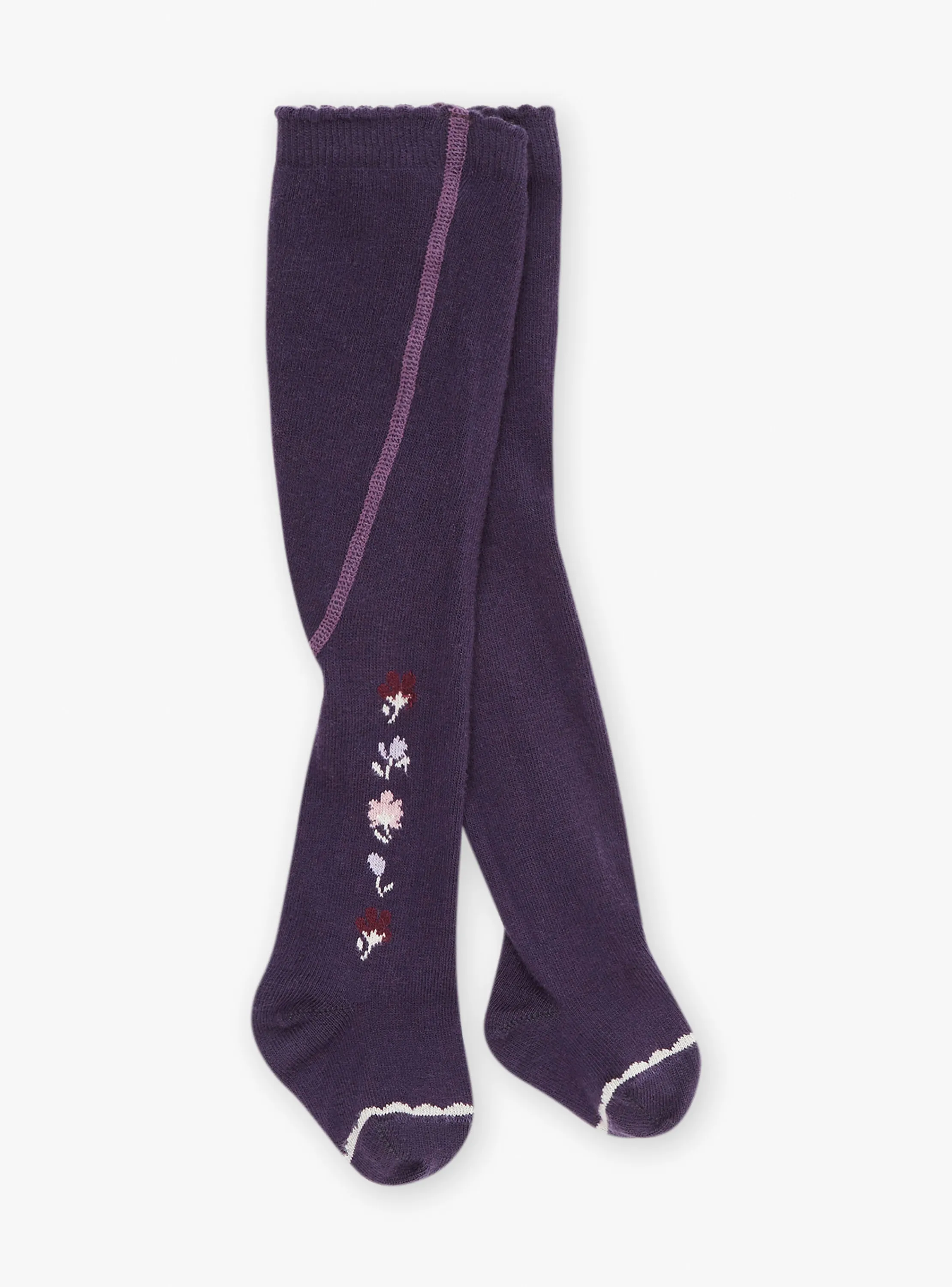 Hot Sergent Major Lavender floral tights