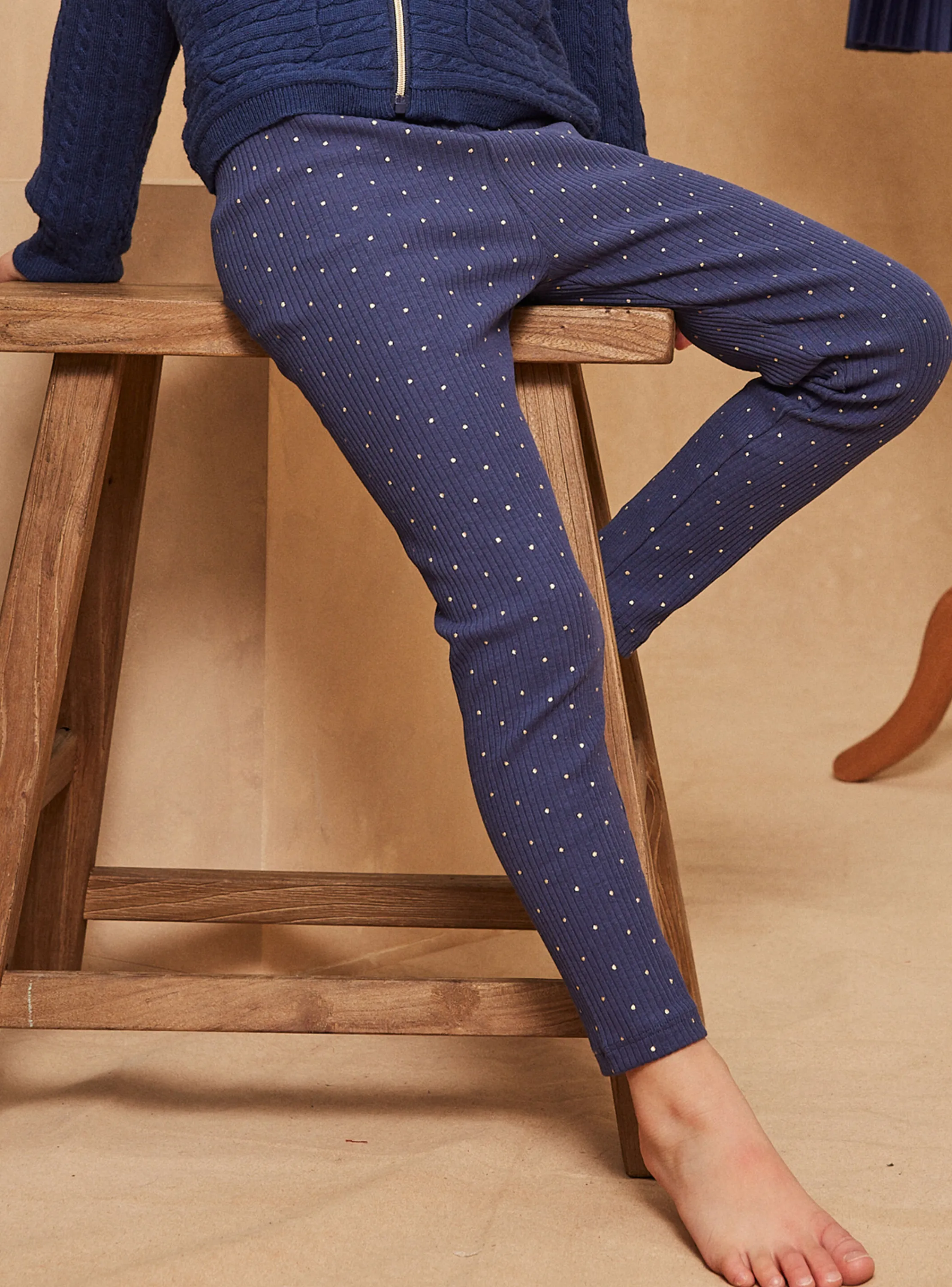 Outlet Sergent Major 2 leggings in yellow and navy blue