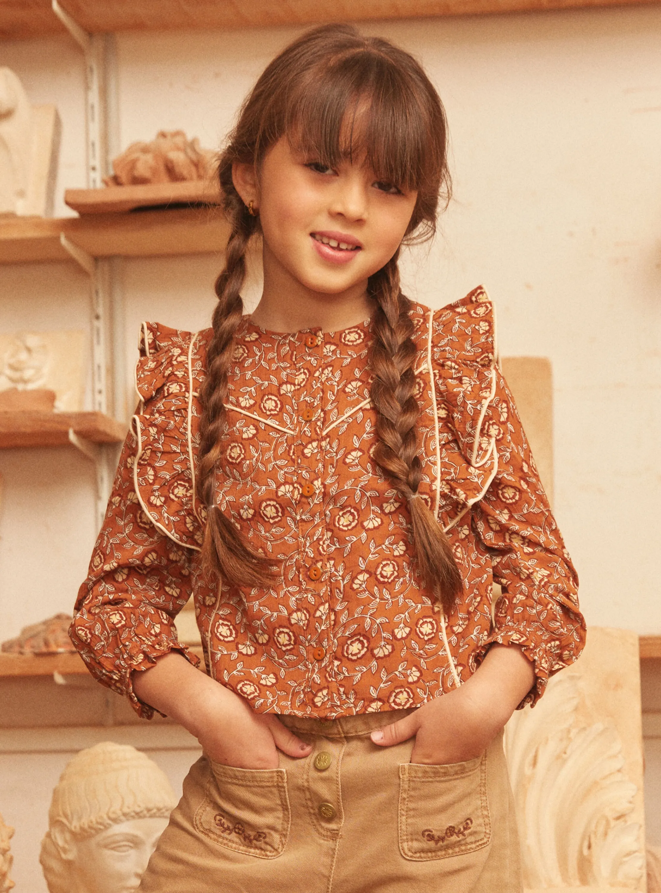 Cheap Sergent Major Light brown BLOUSE