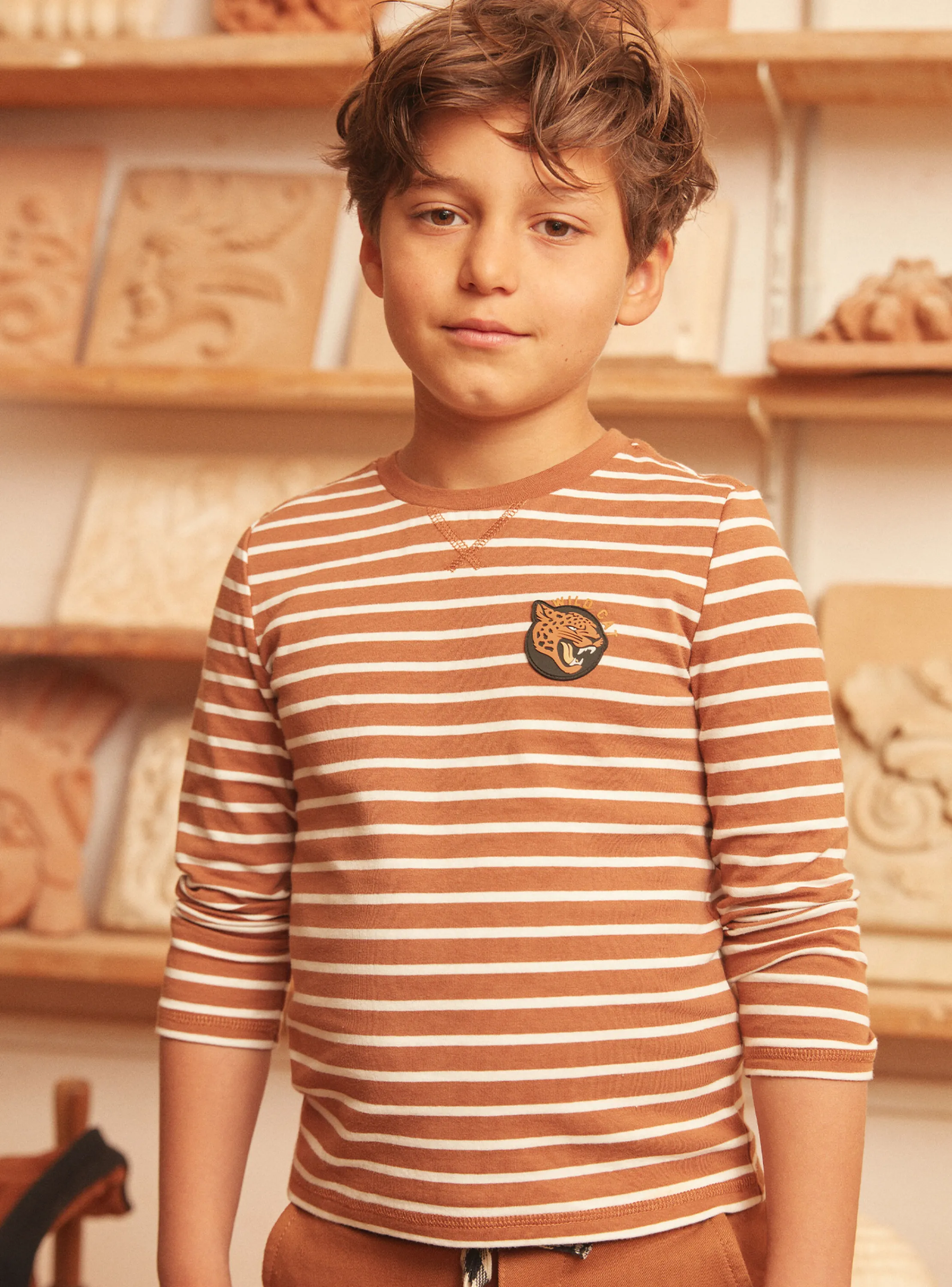 Hot Sergent Major Light brown TEE SHIRT LS