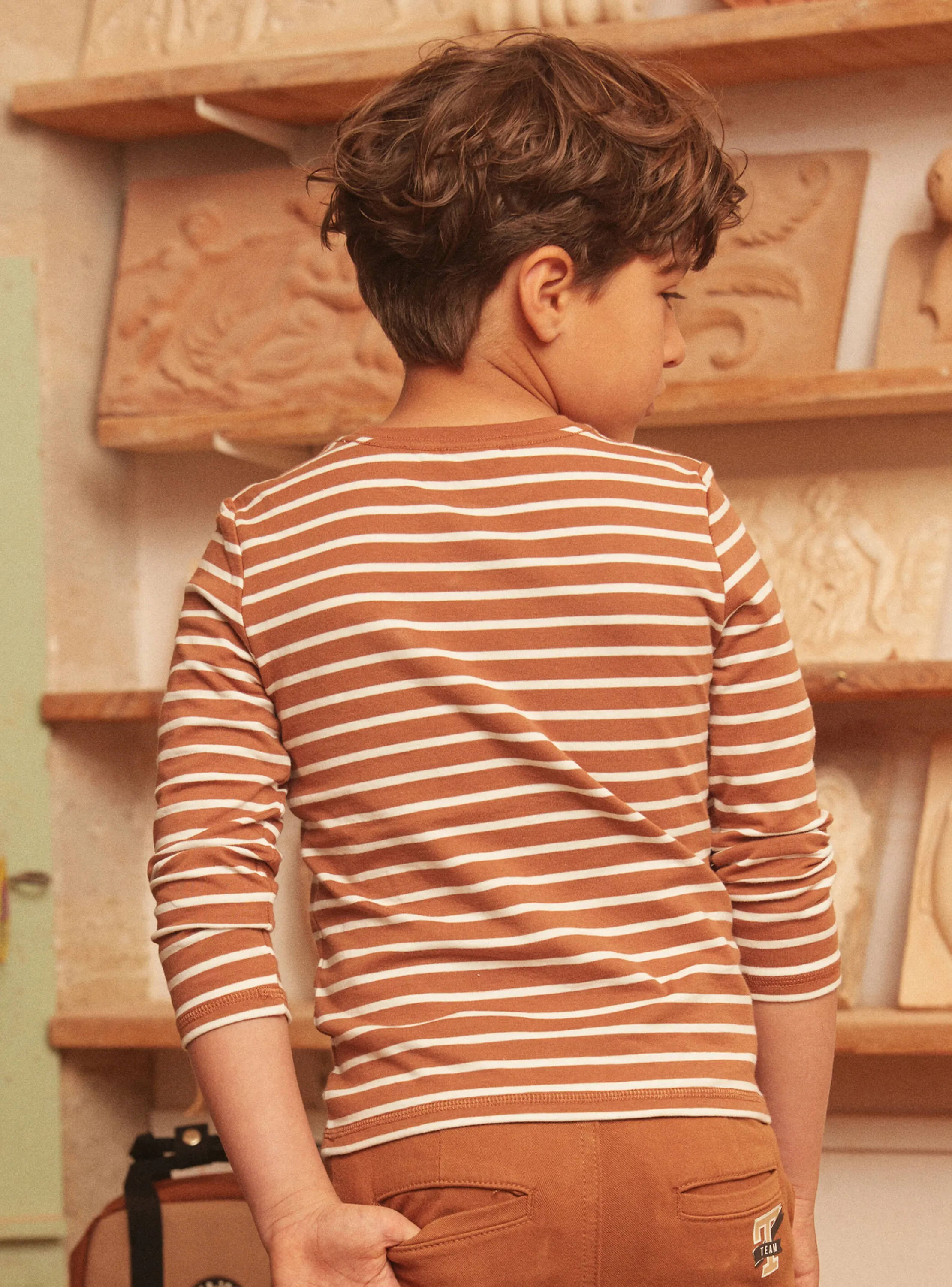 Hot Sergent Major Light brown TEE SHIRT LS