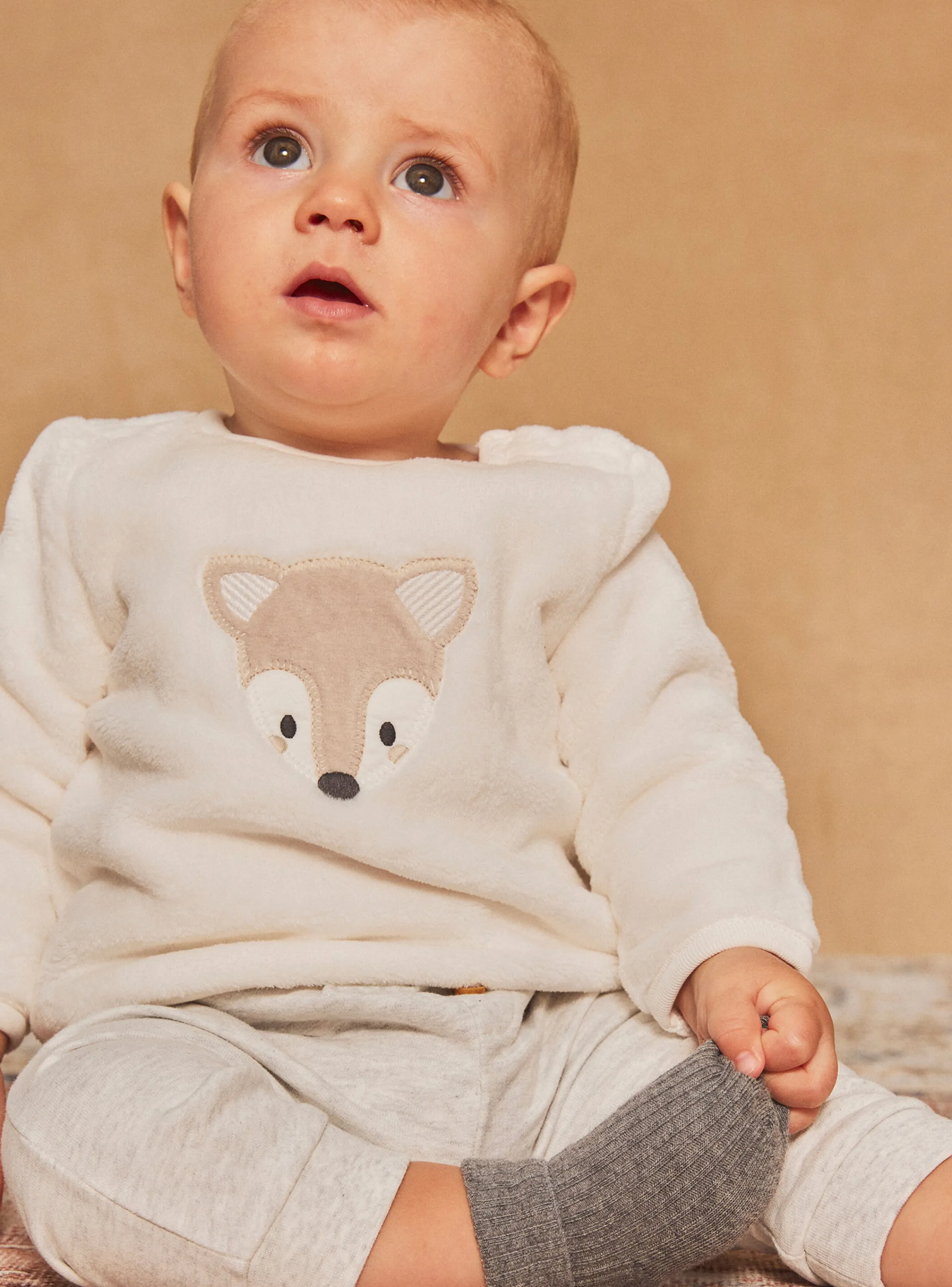 Cheap Sergent Major Light gray top, pajama bottoms and socks
