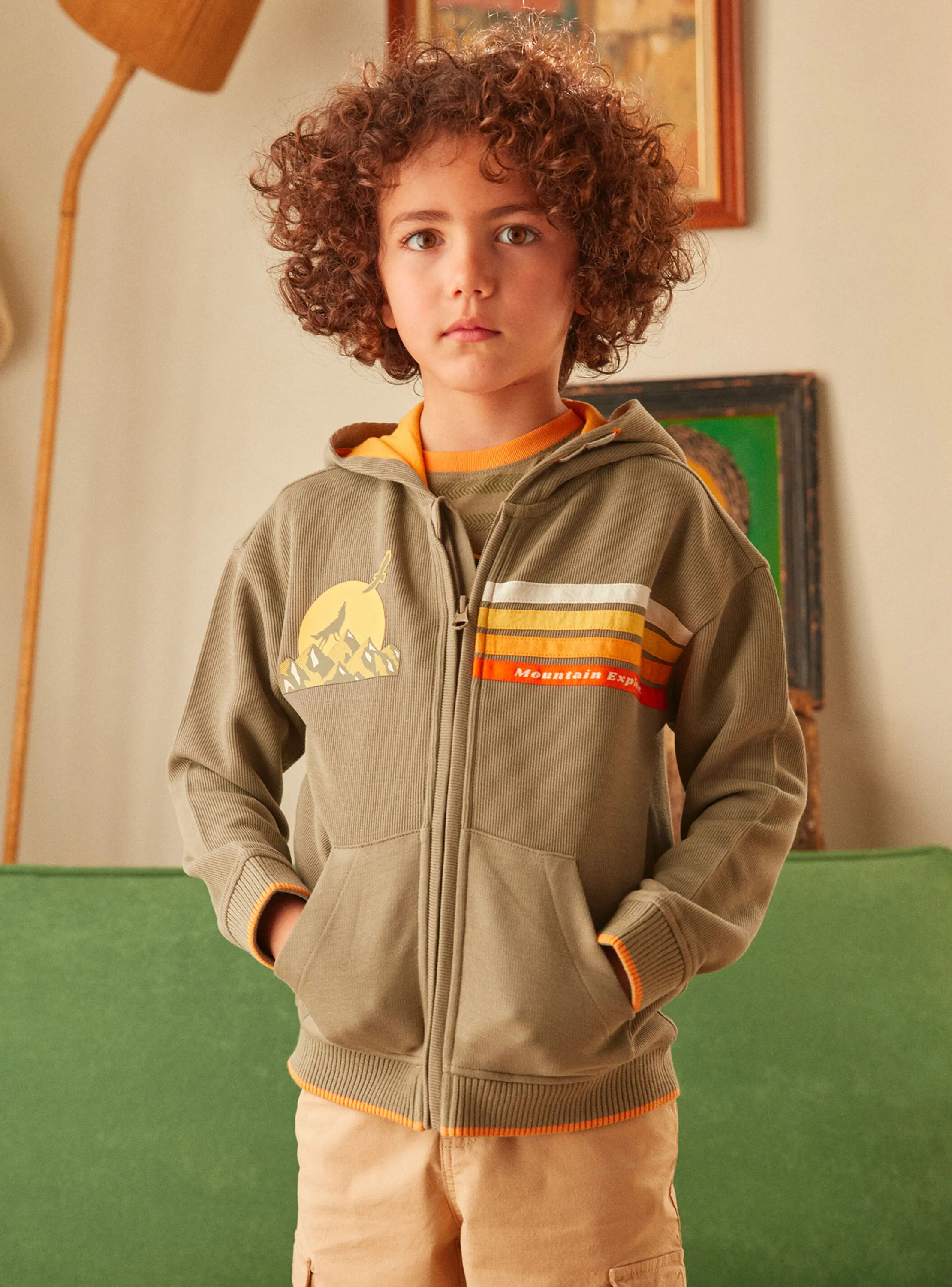 New Sergent Major Light green KIDS CARDIGAN