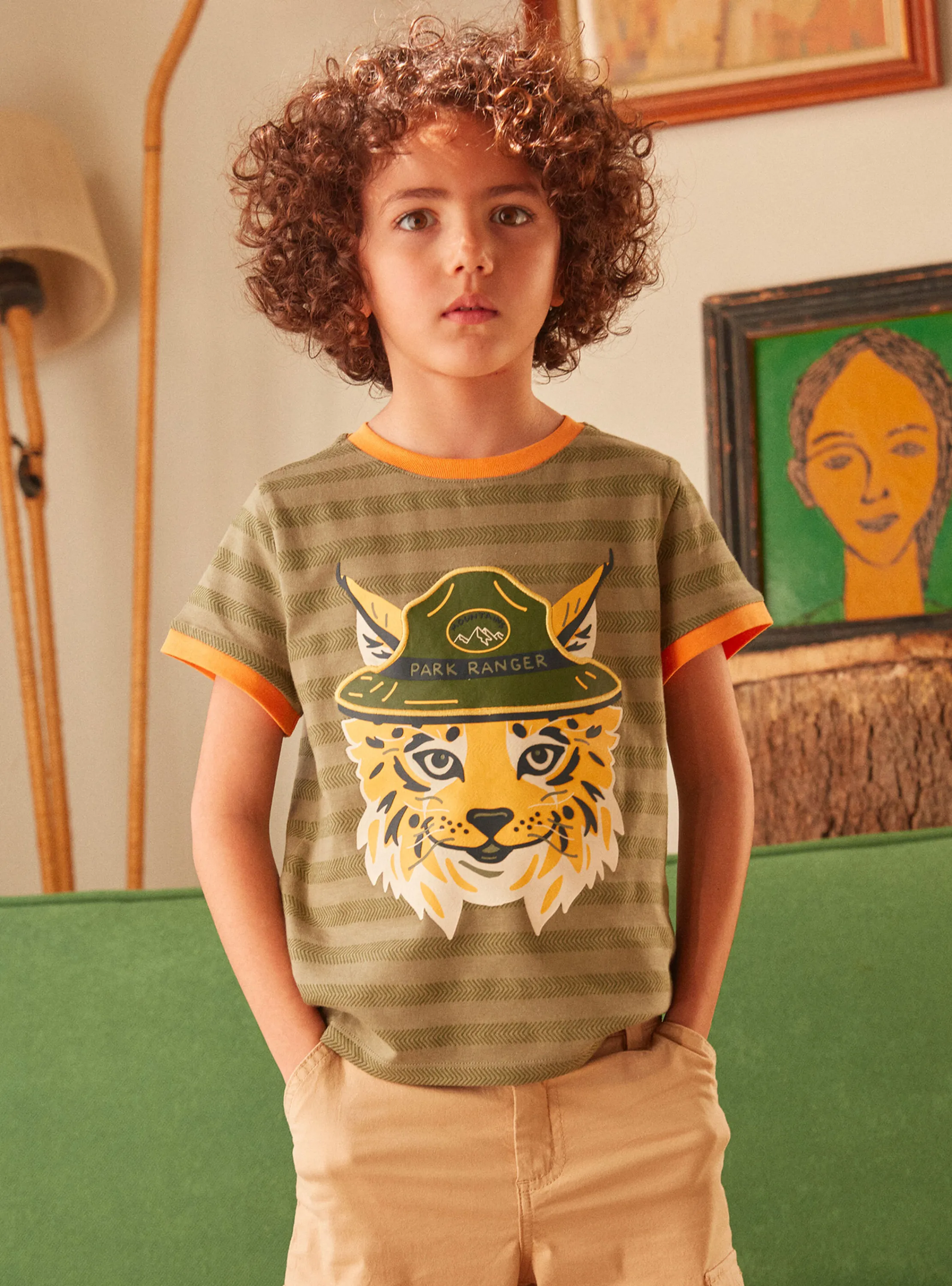 Shop Sergent Major Light green TEE SHIRT SS
