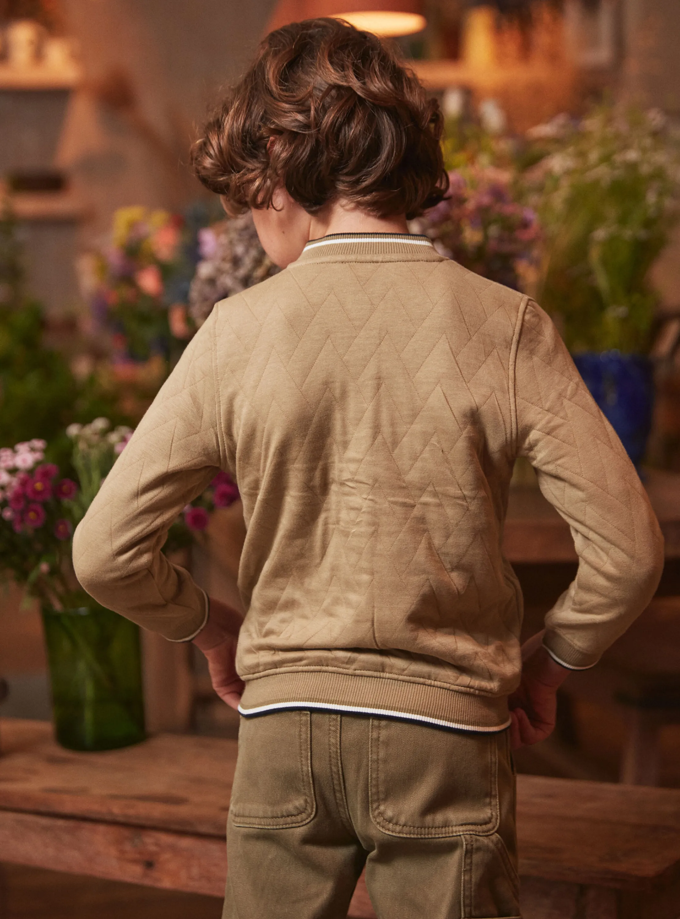 Discount Sergent Major Light Kaki KIDS CARDIGAN