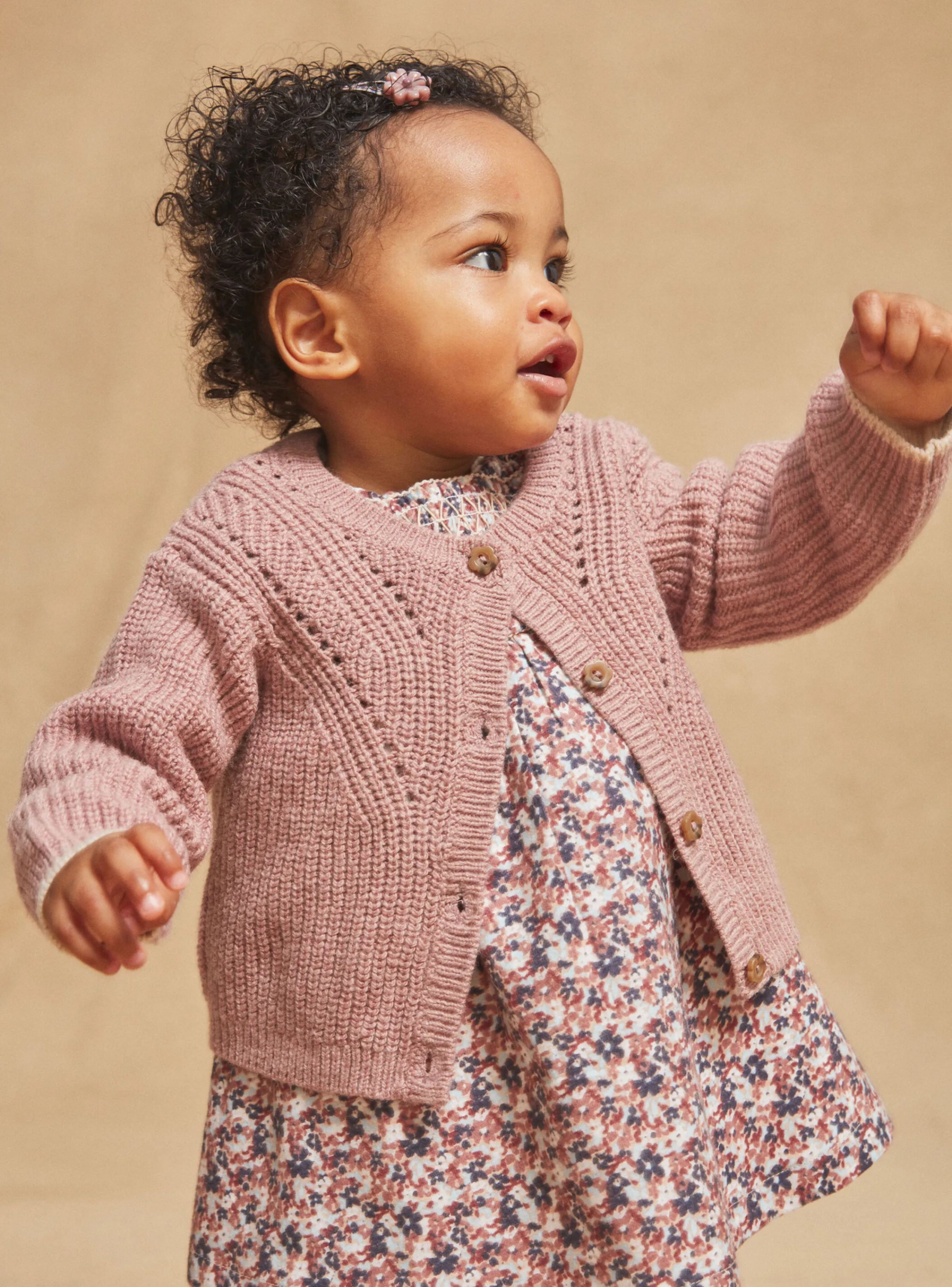 Cheap Sergent Major Lilac openwork knit cardigan
