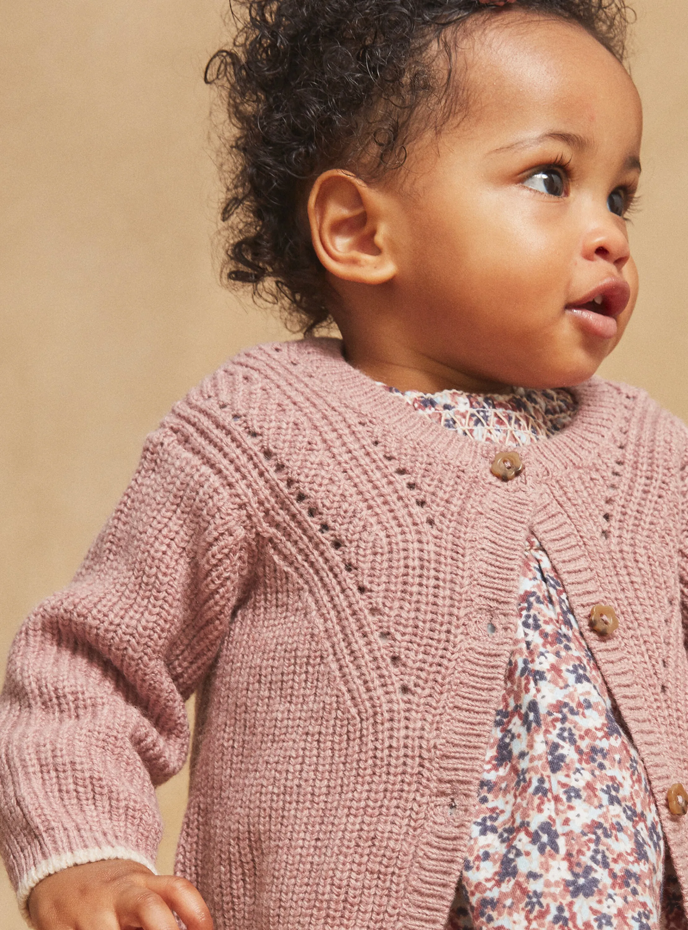 Cheap Sergent Major Lilac openwork knit cardigan