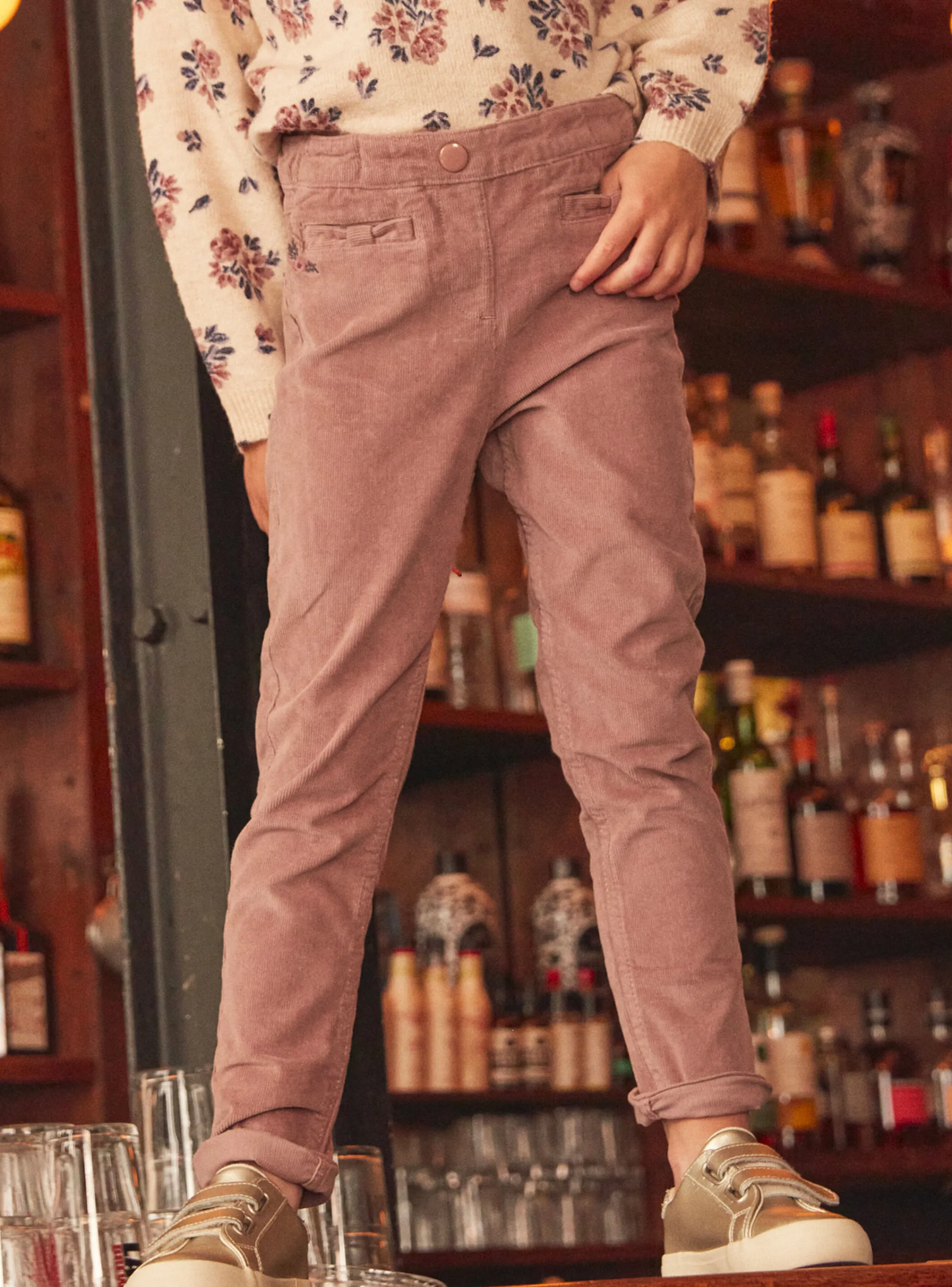 Cheap Sergent Major Lilac velvet pants