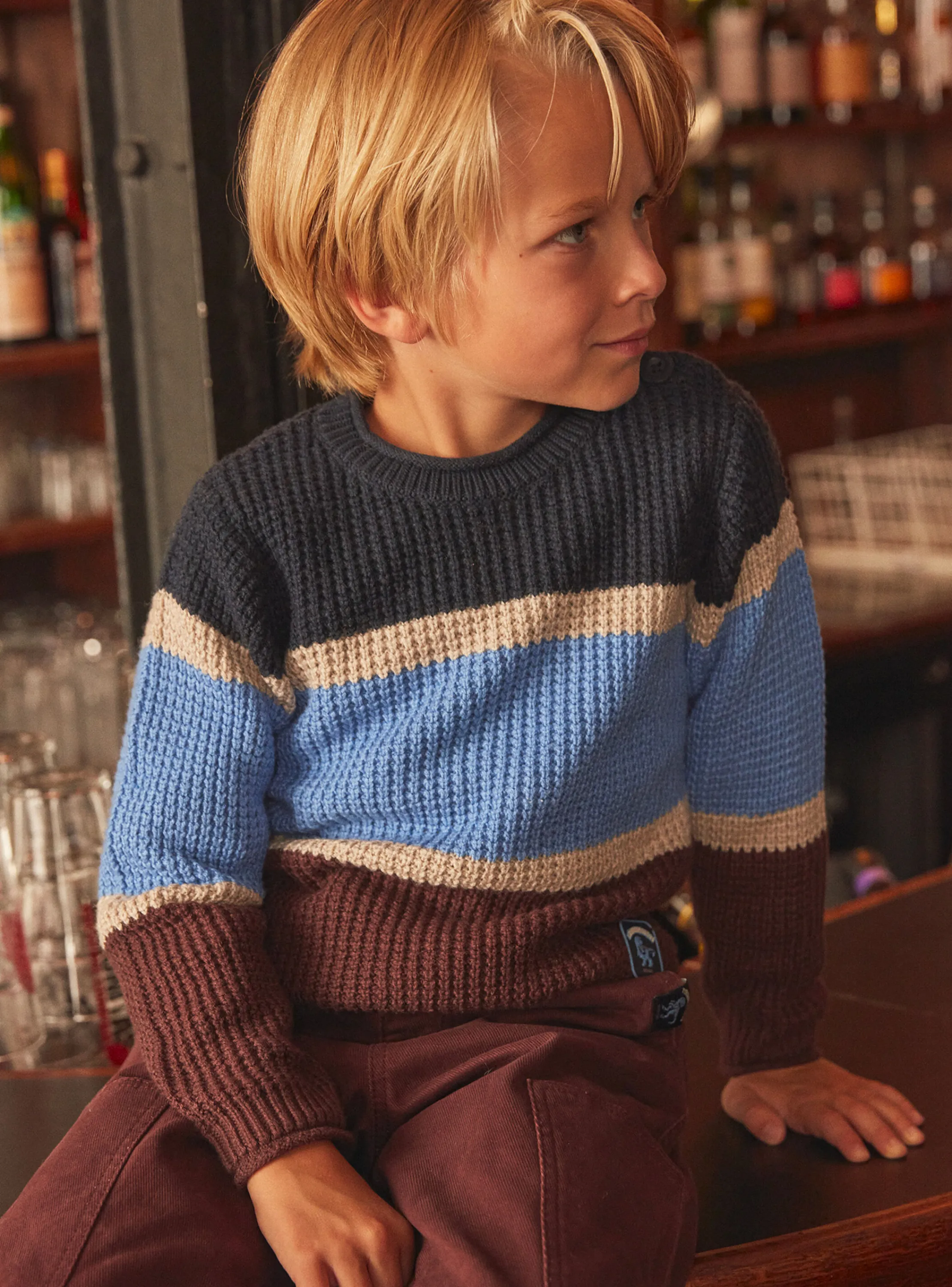Flash Sale Sergent Major Long-sleeved chocolate sweater