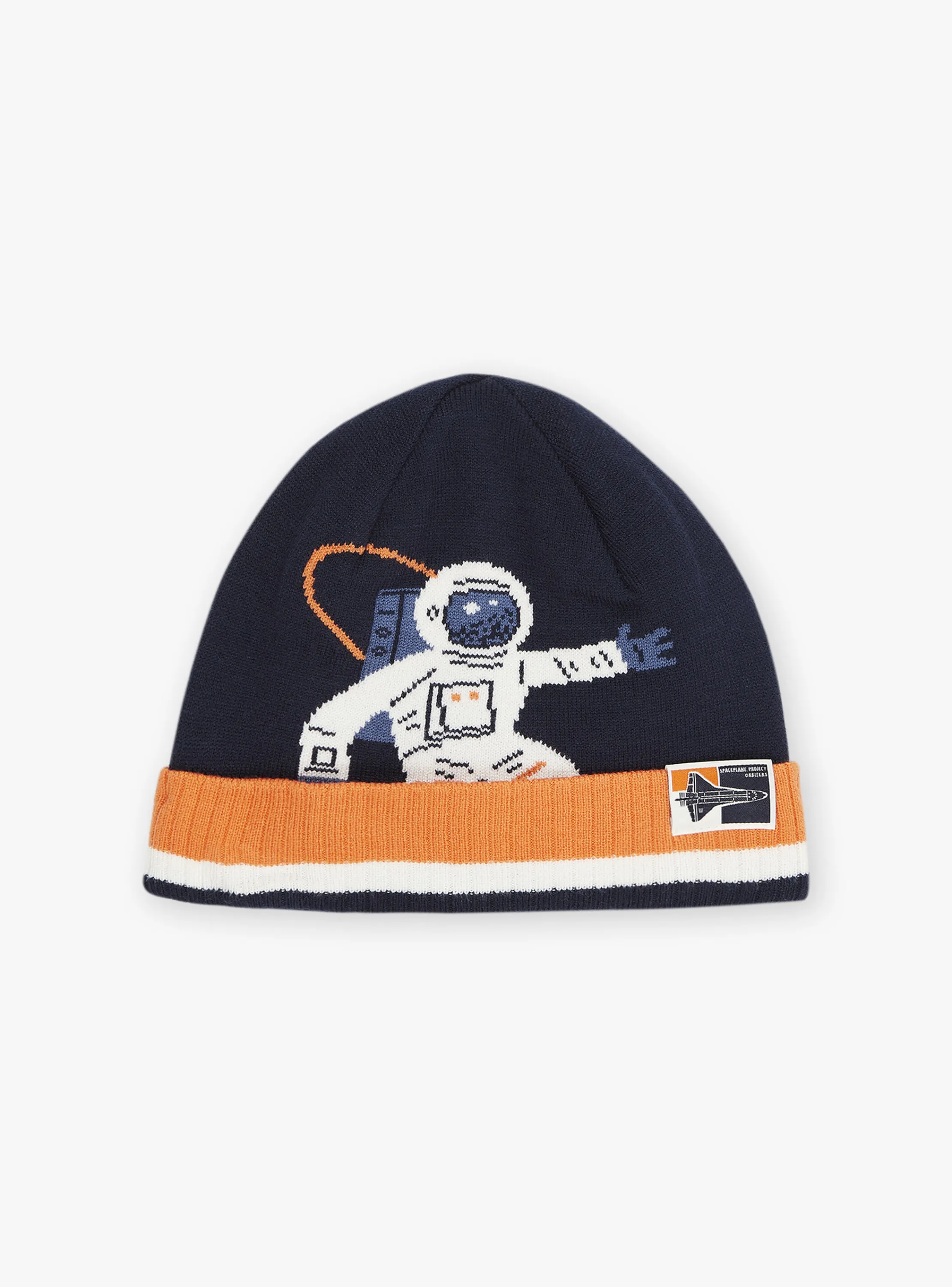 Cheap Sergent Major Navy blue and orange knitted hat