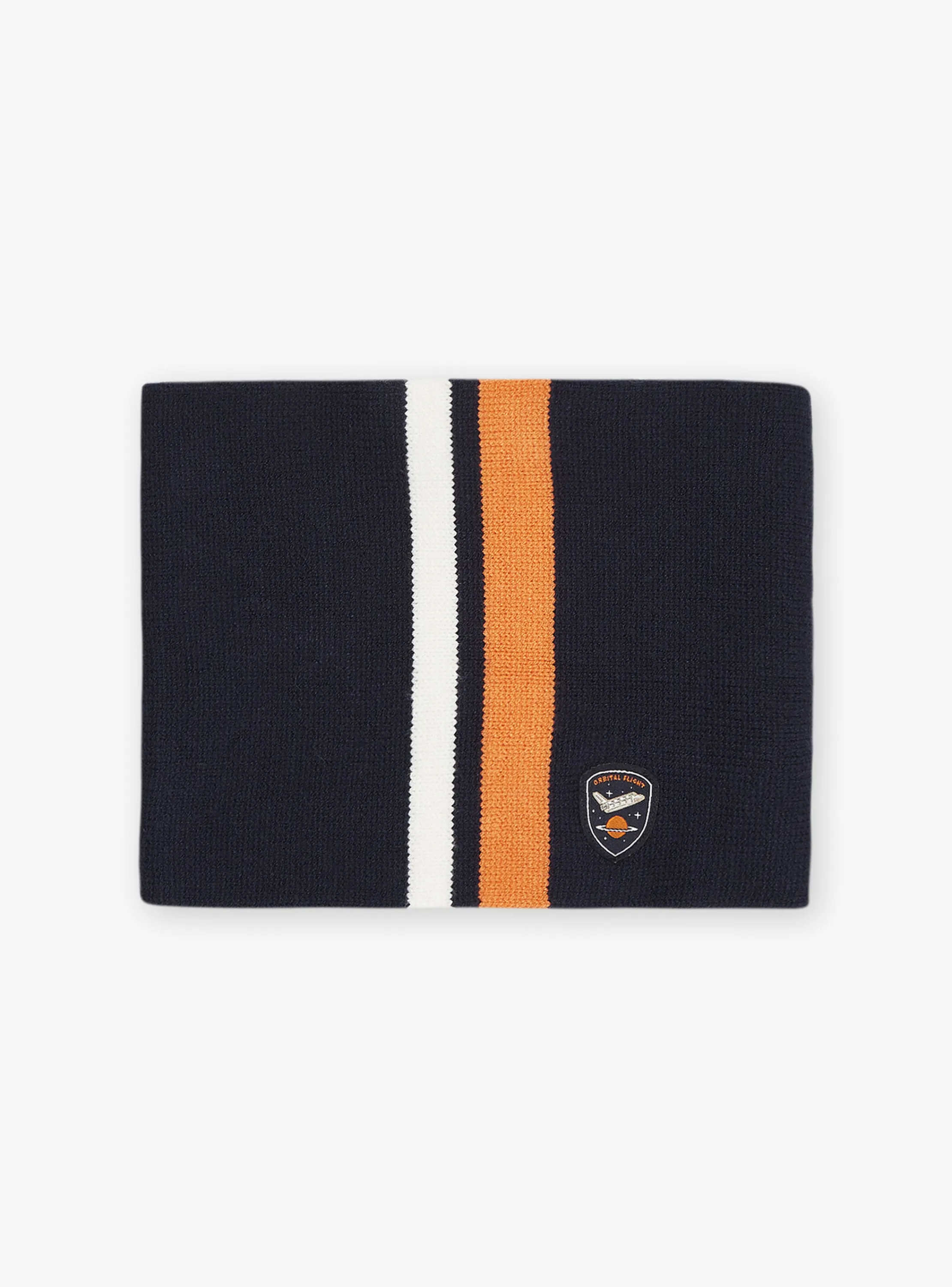 Best Sergent Major Navy blue and orange knitted snood