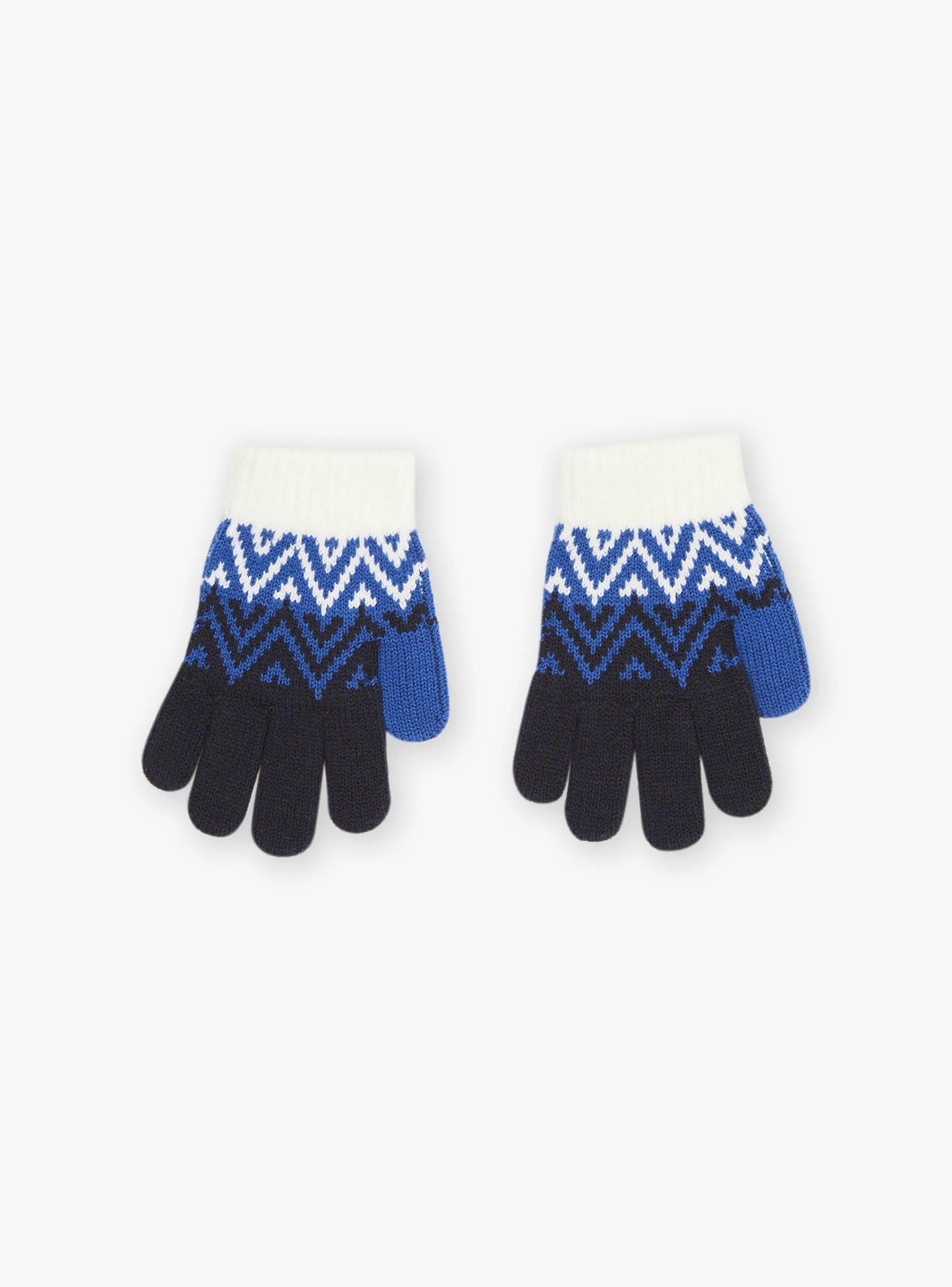 Cheap Sergent Major Navy blue and white knitted gloves