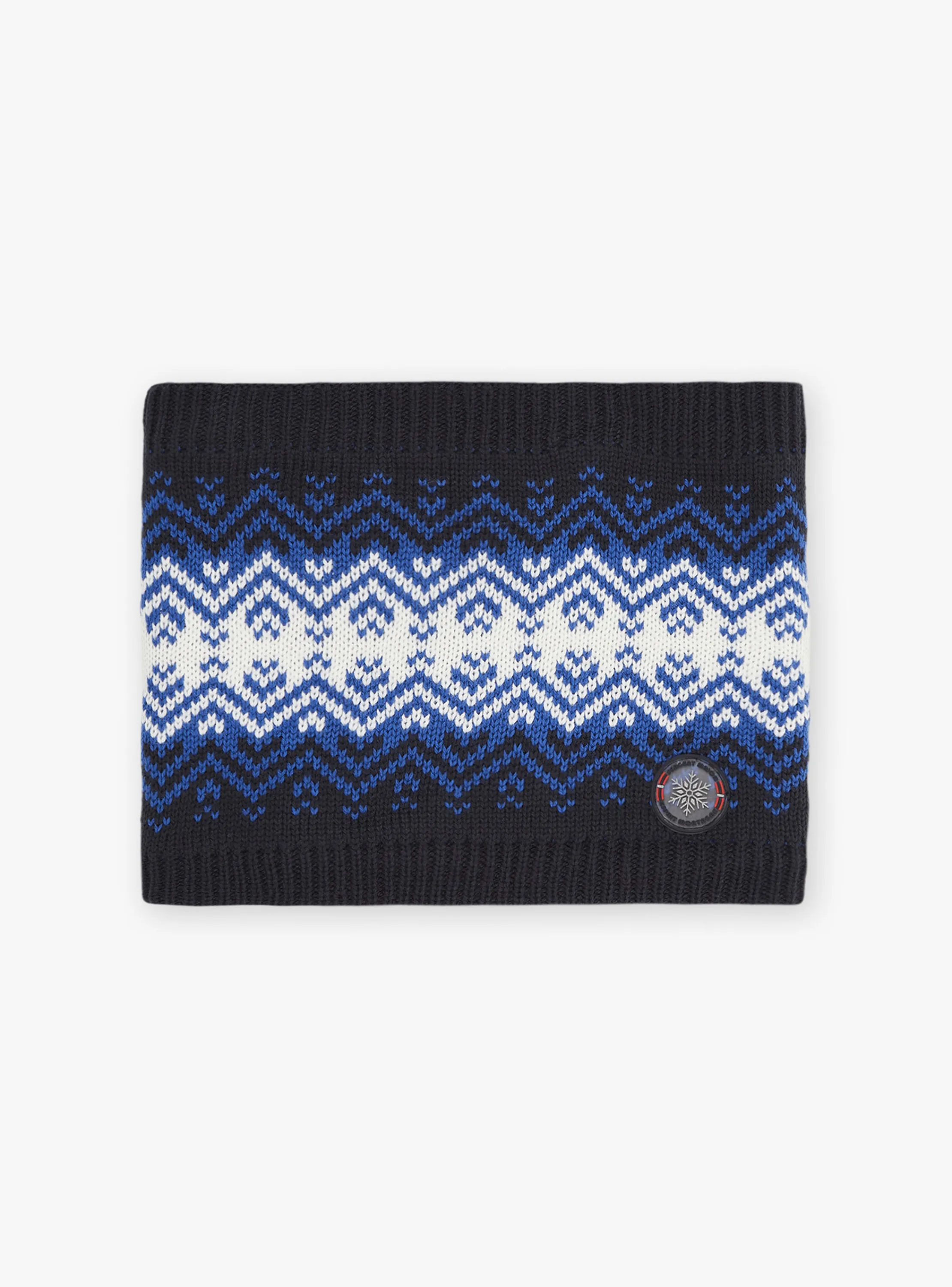 Flash Sale Sergent Major Navy blue and white knitted snood