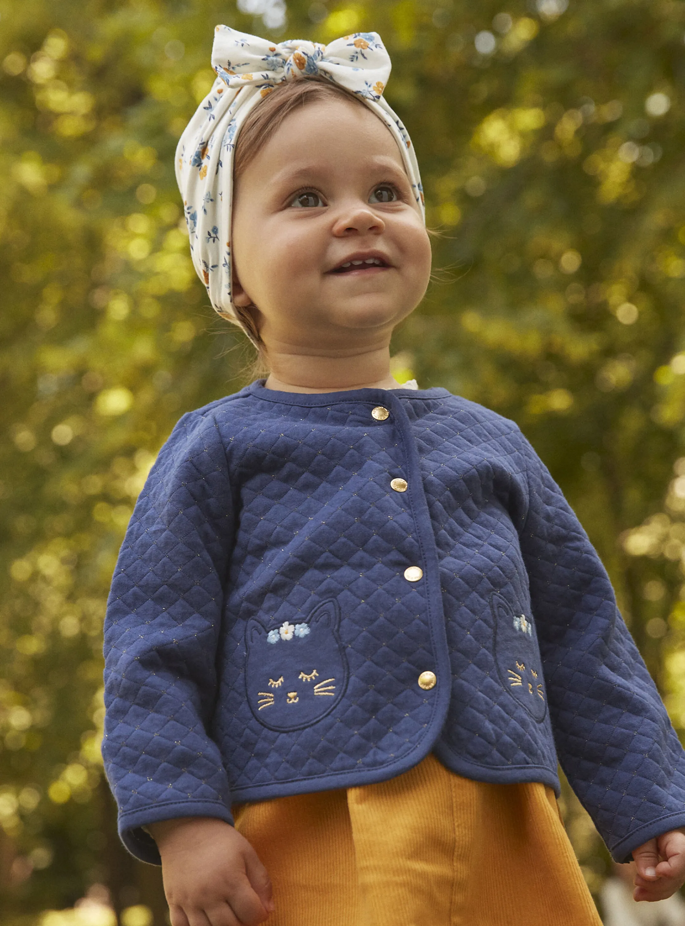 New Sergent Major Navy blue cardigan in tubique