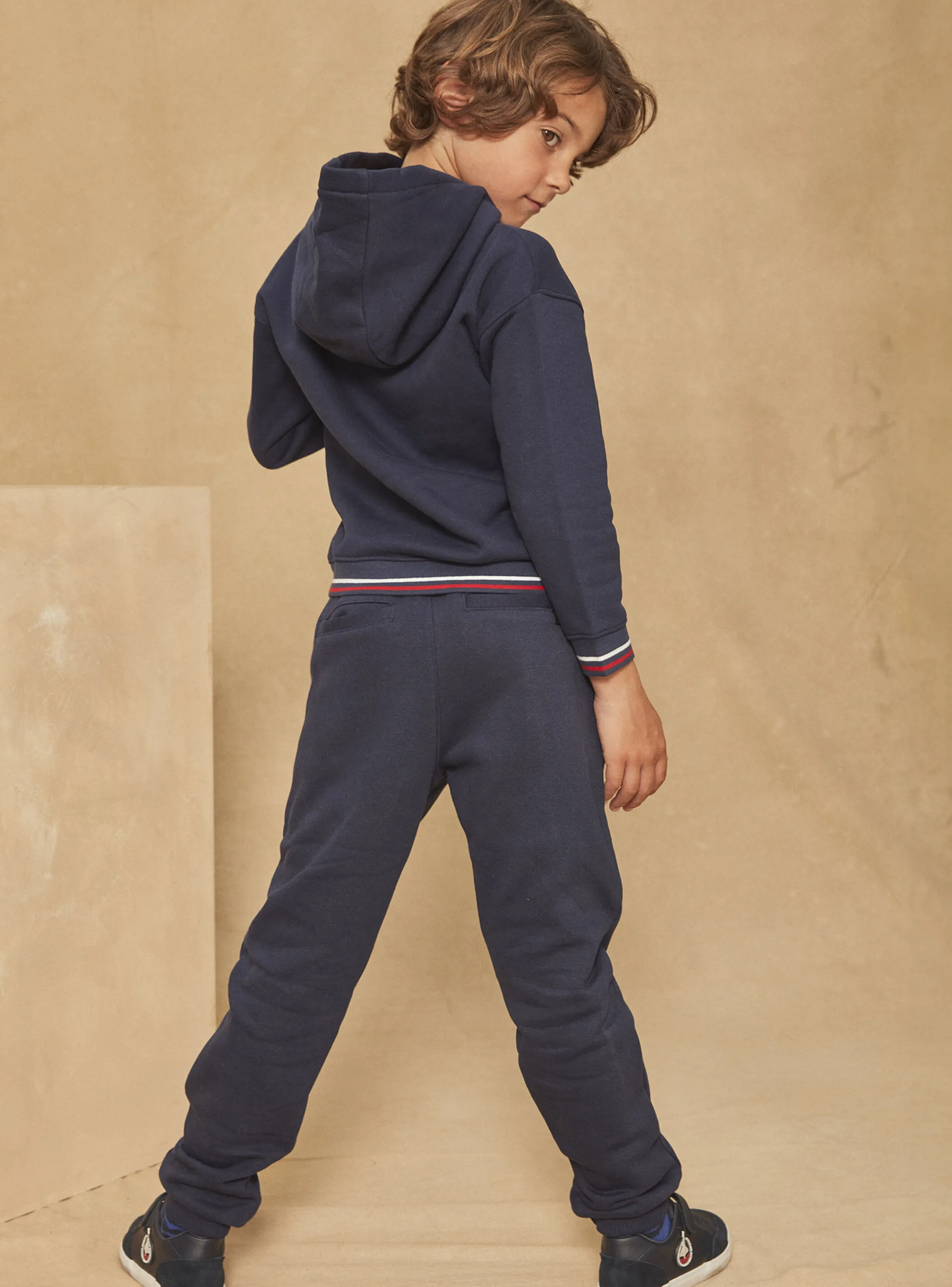 Cheap Sergent Major Navy blue long-sleeved hoodie
