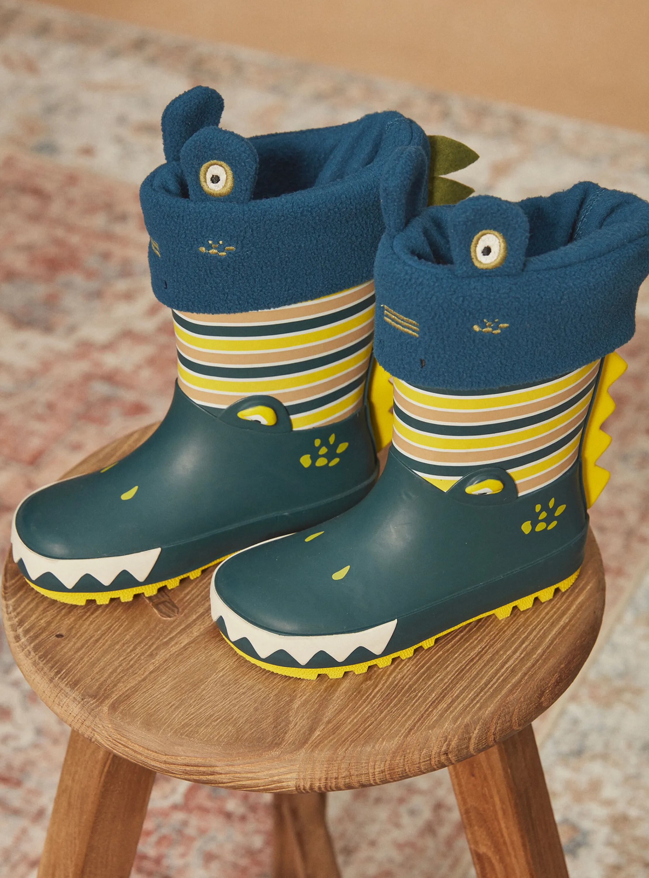 Store Sergent Major Navy blue rain socks and boots