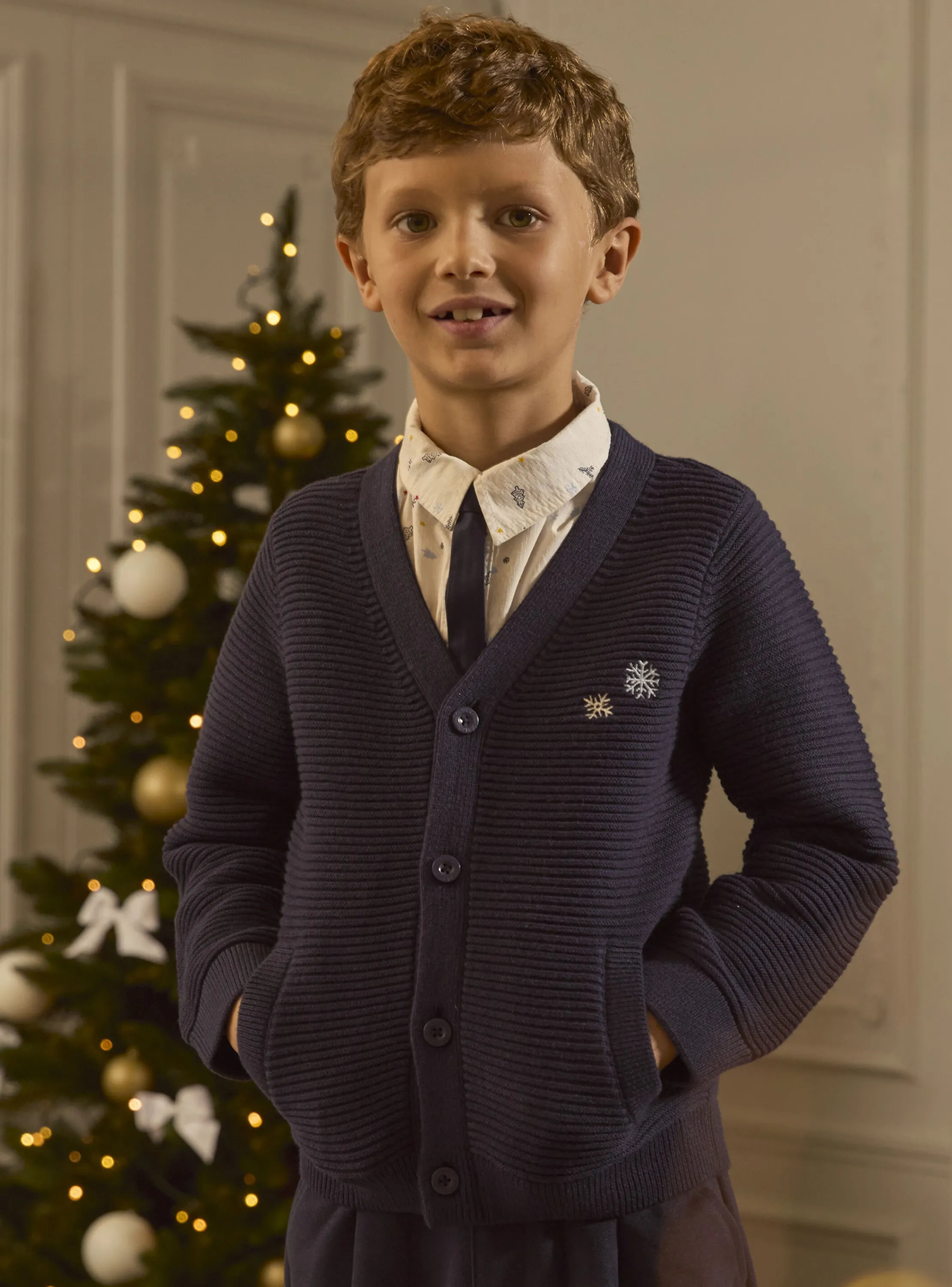 Cheap Sergent Major Navy KIDS CARDIGAN