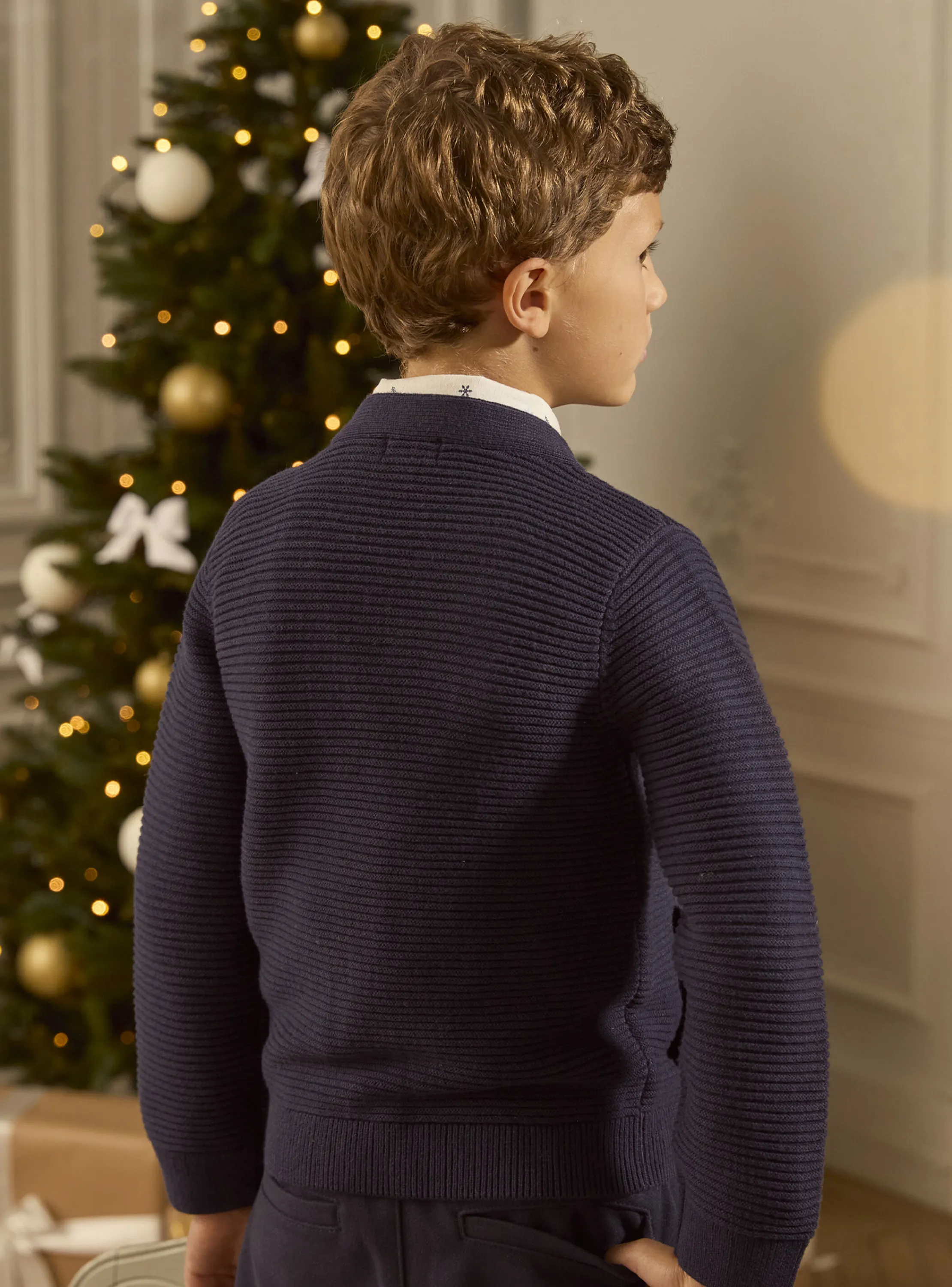 Cheap Sergent Major Navy KIDS CARDIGAN