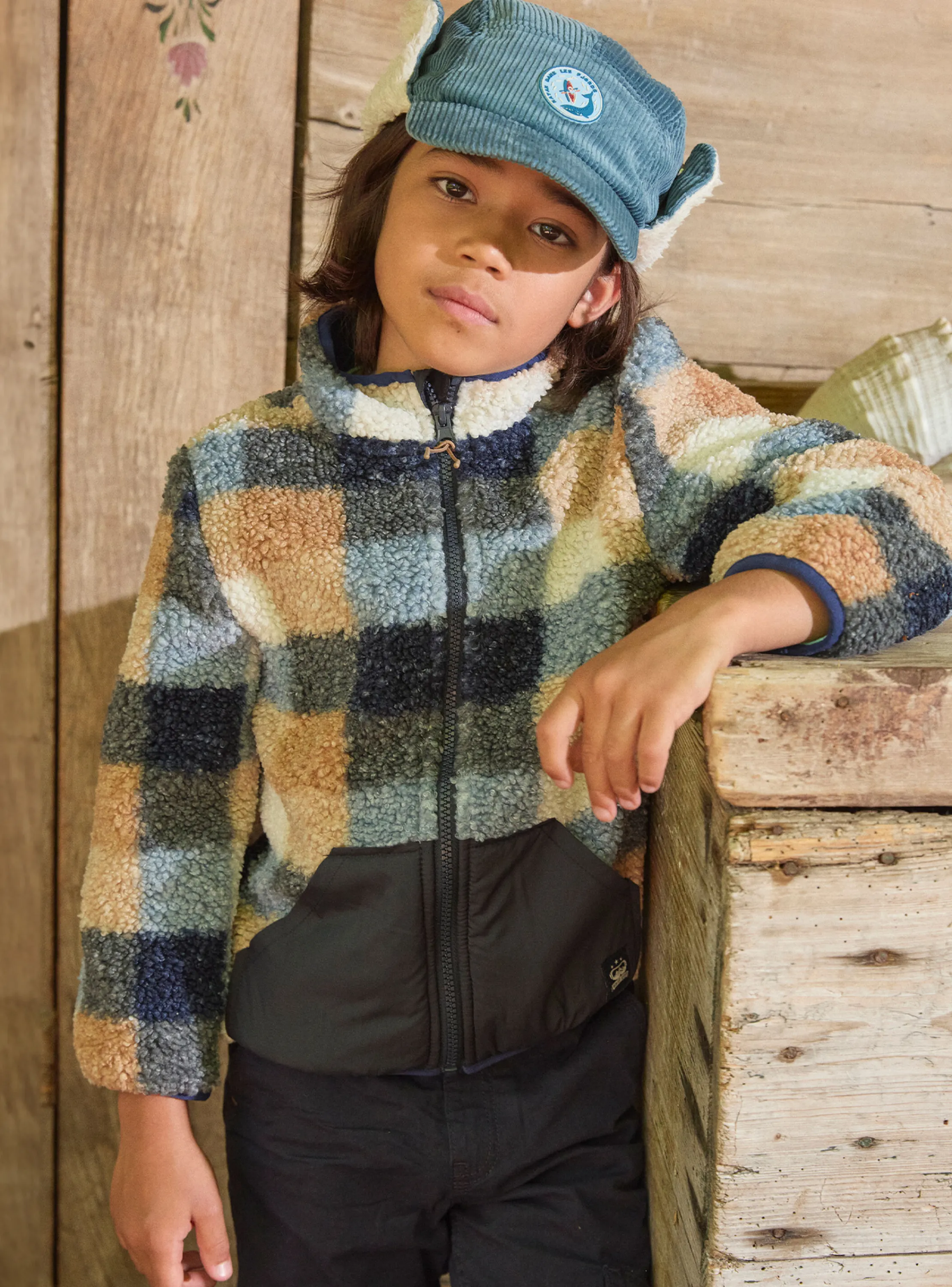 Hot Sergent Major Navy POLAR KIDS CARDIGAN