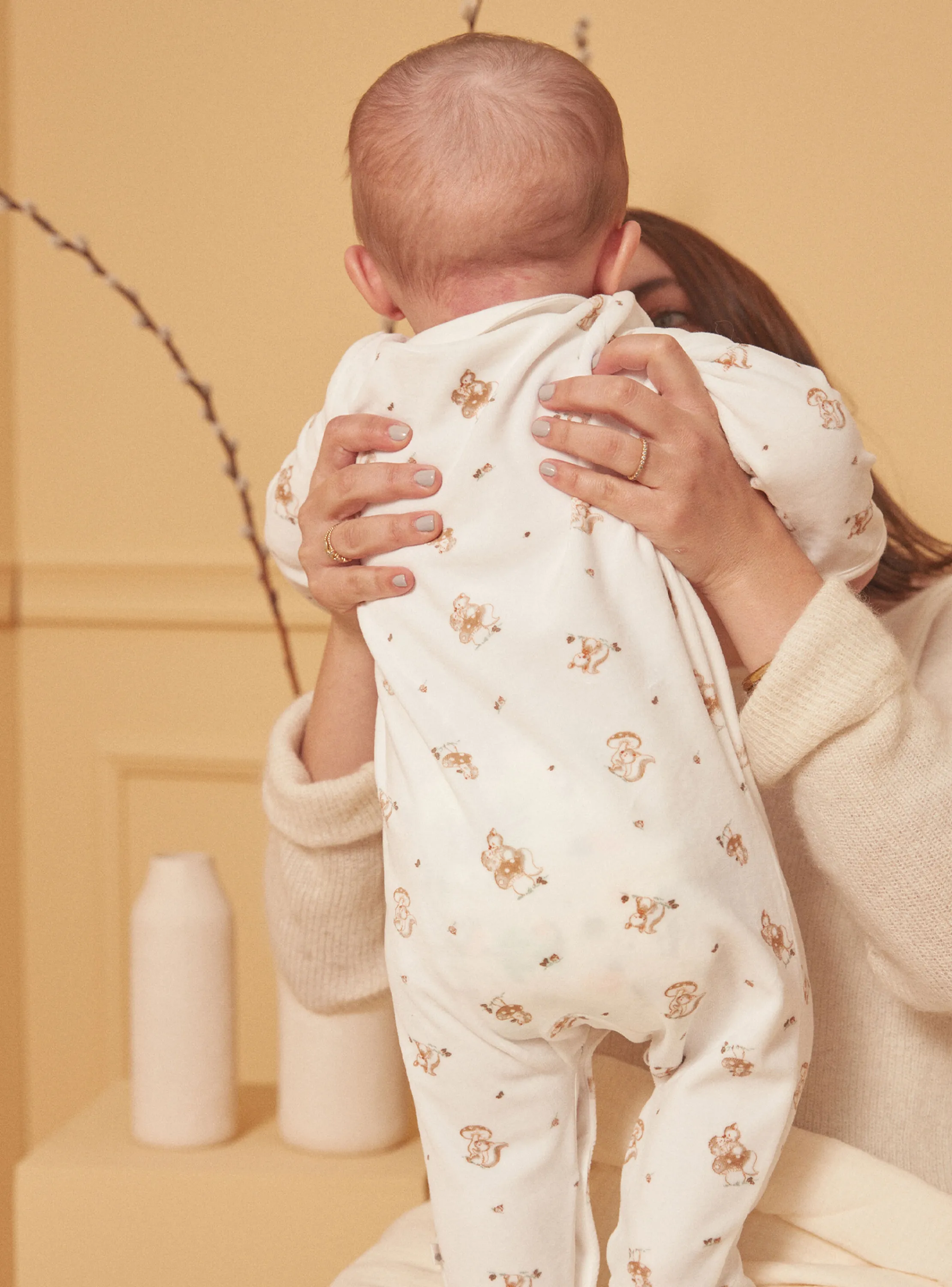 Online Sergent Major Off white BABYGROW