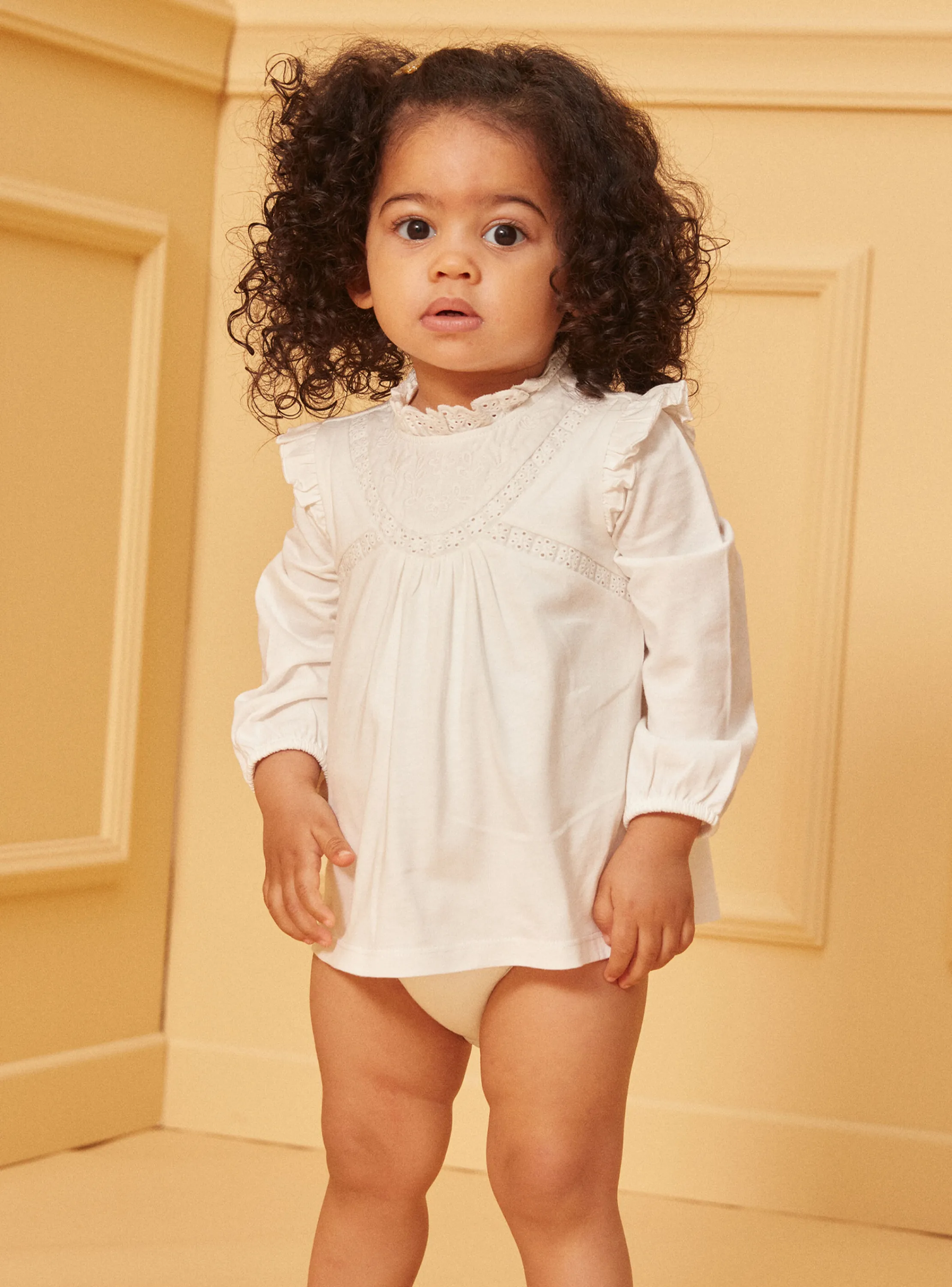 Sale Sergent Major Off-white body blouse with ruffles