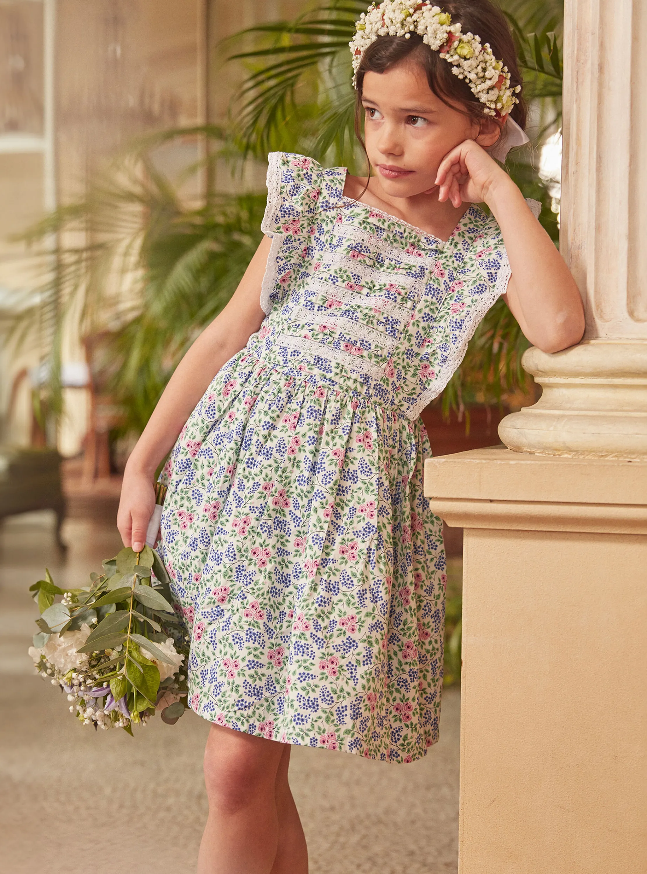Outlet Sergent Major Off-white floral dress