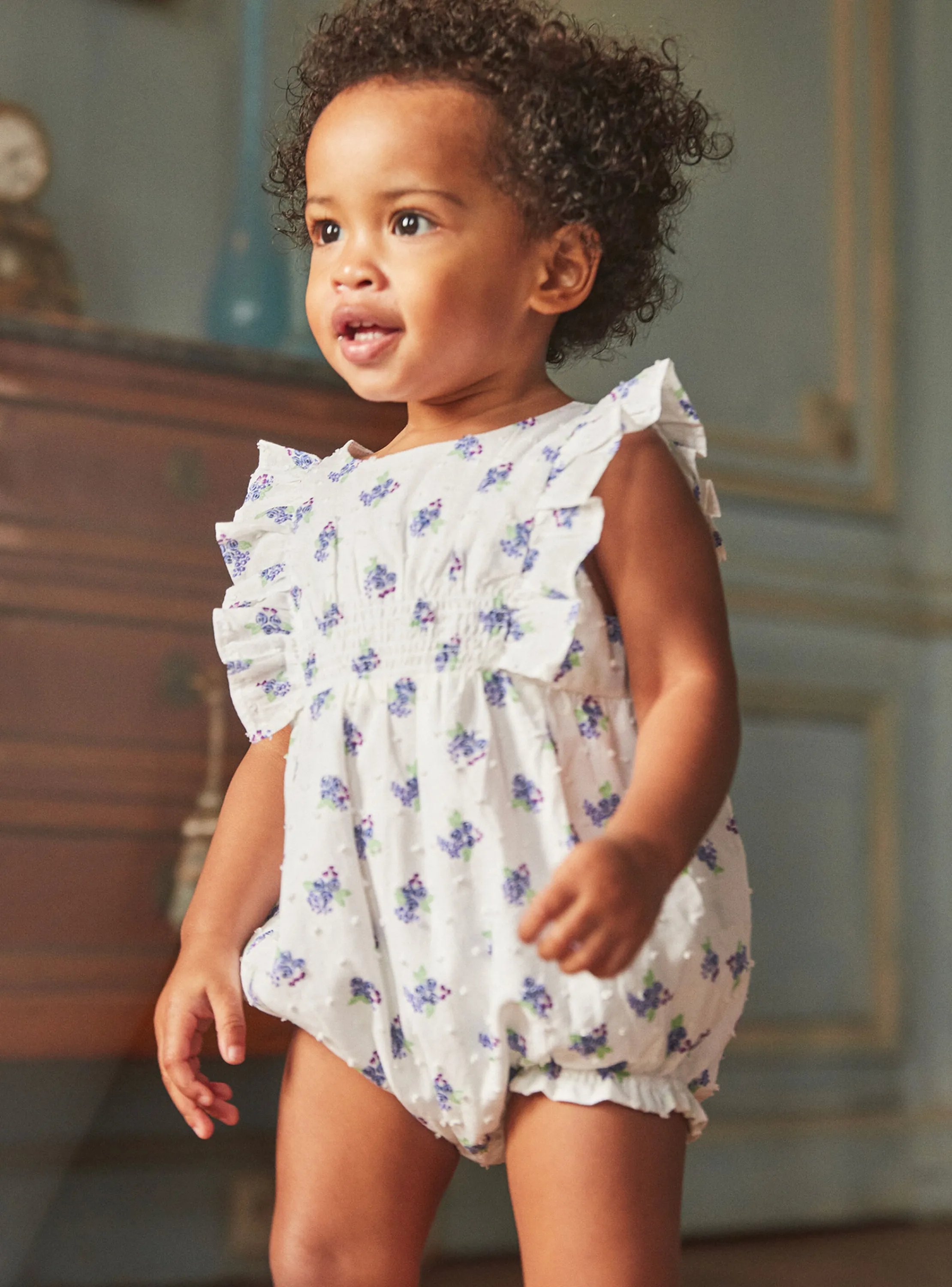 Discount Sergent Major Off-white floral rompers