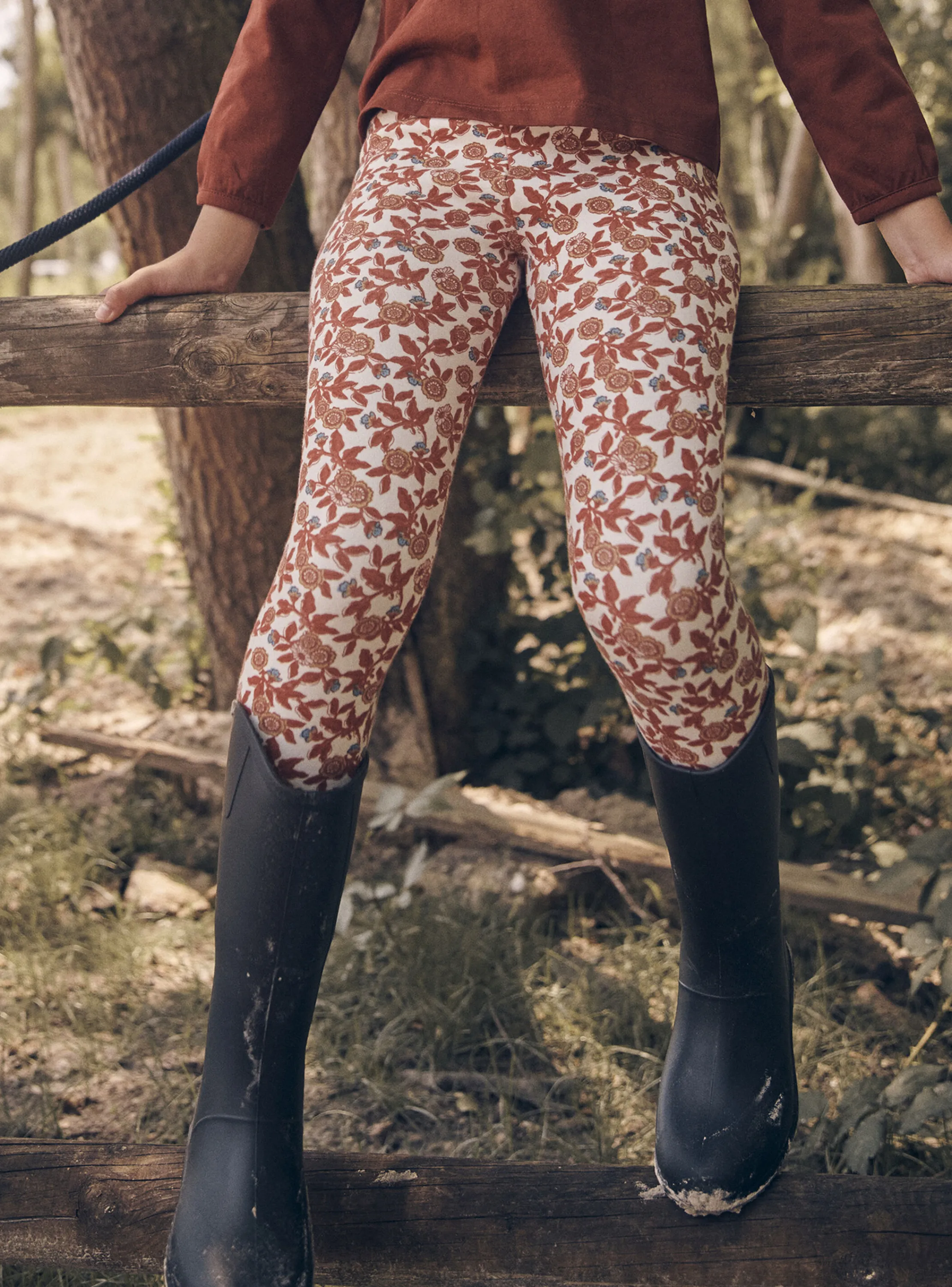 Discount Sergent Major Off-white floral-print leggings