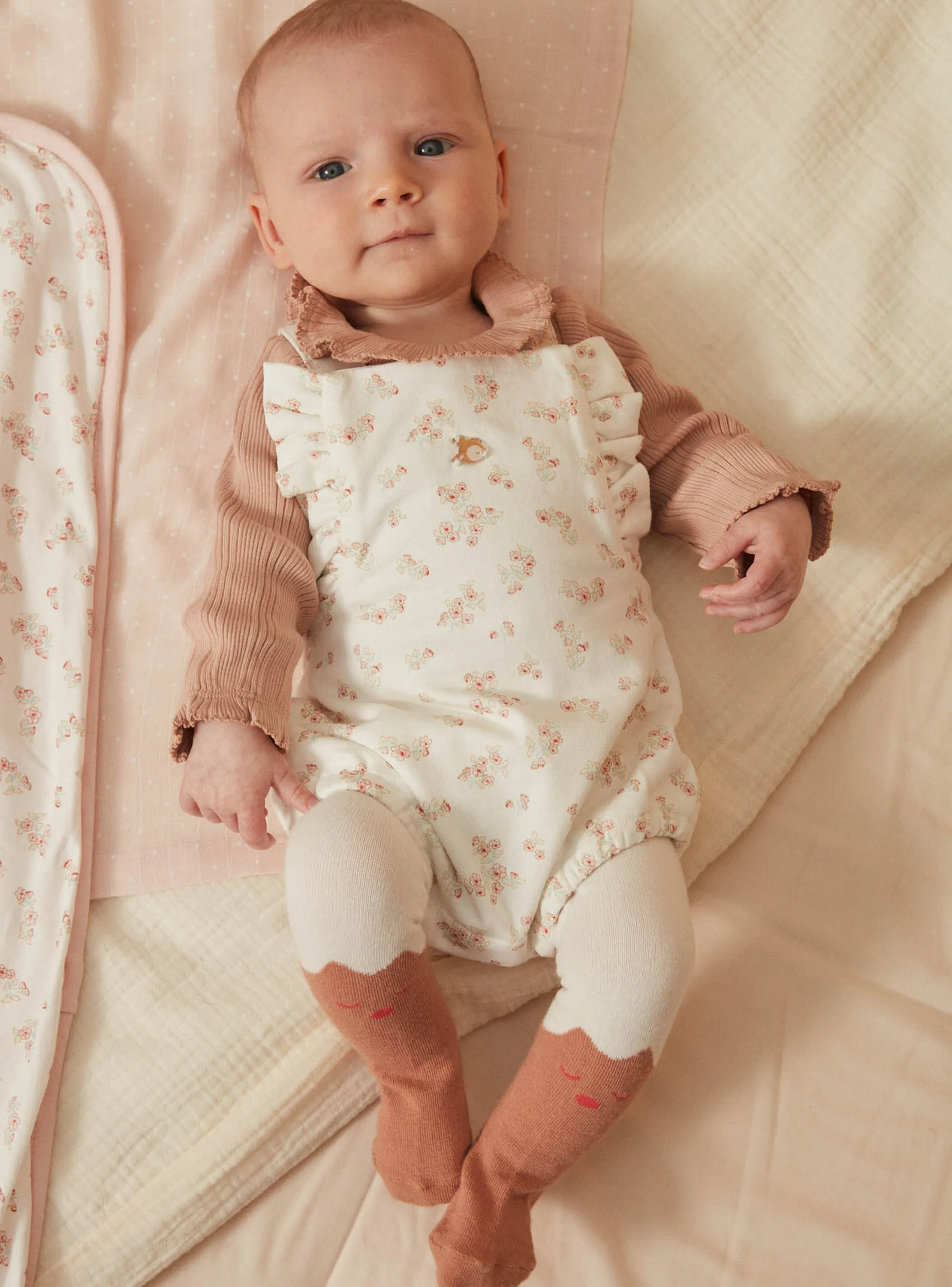 Cheap Sergent Major Old pink bodysuit, unbleached romper and tights