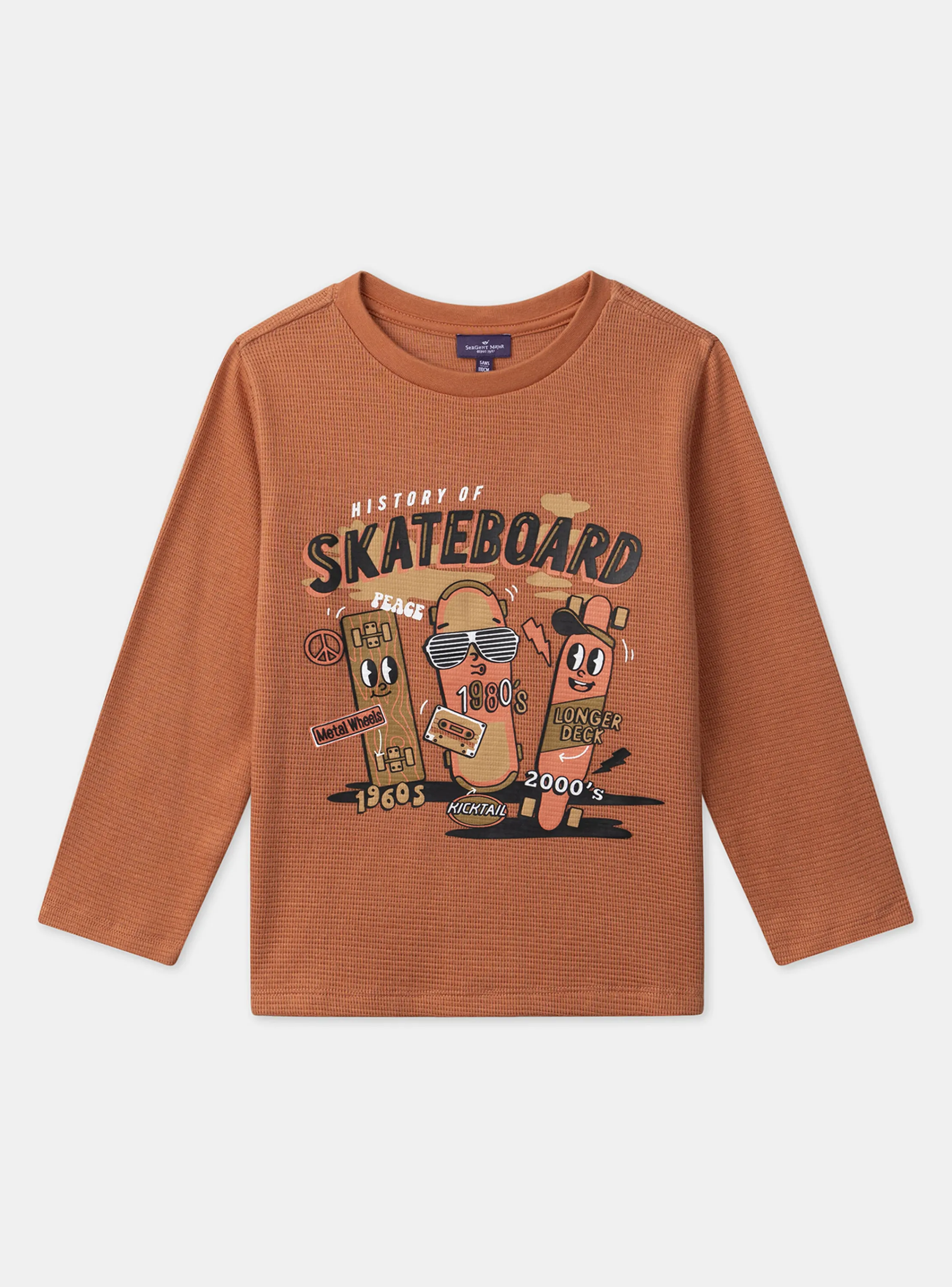 Sale Sergent Major Orange TEE SHIRT LS