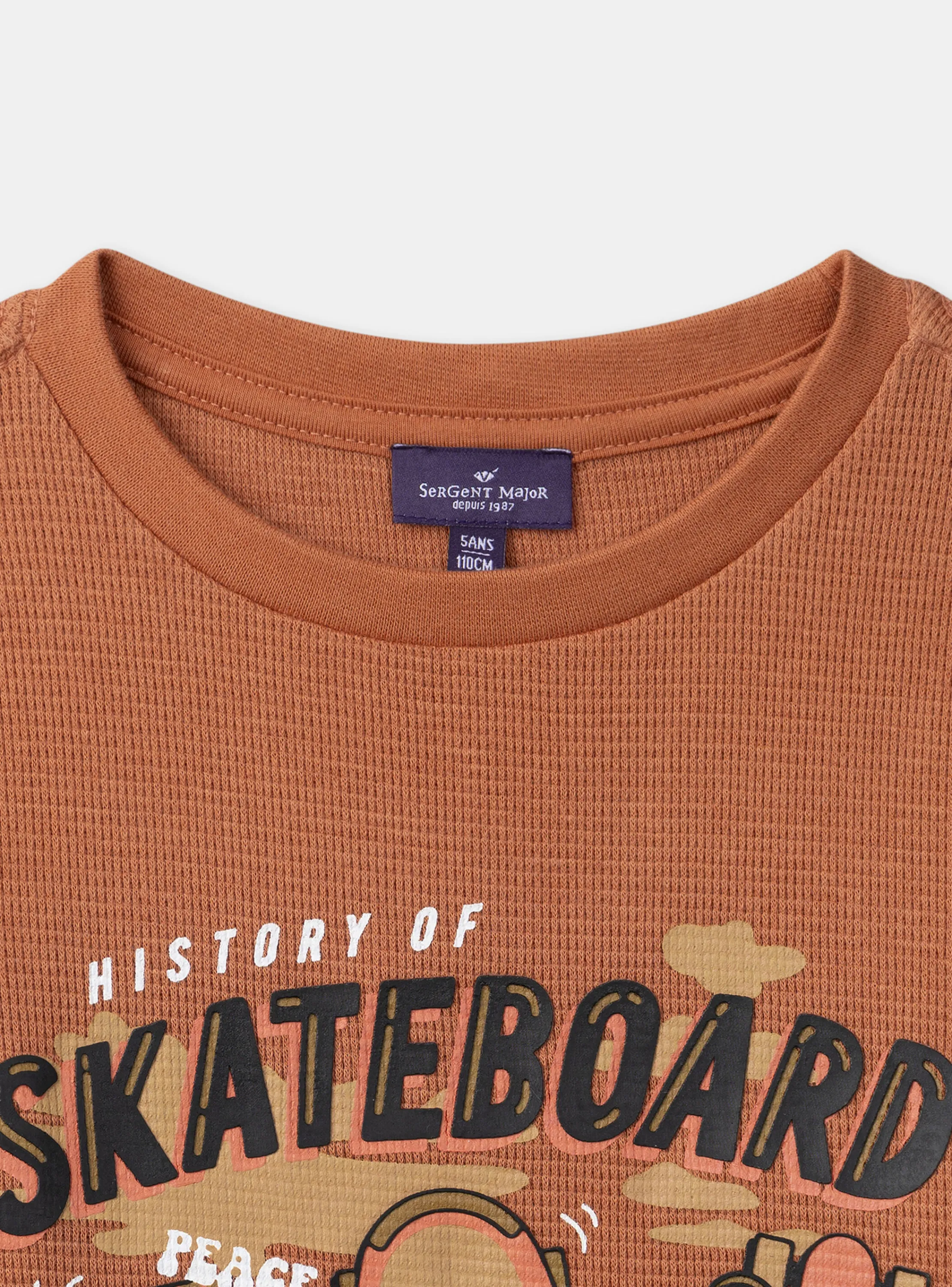 Sale Sergent Major Orange TEE SHIRT LS