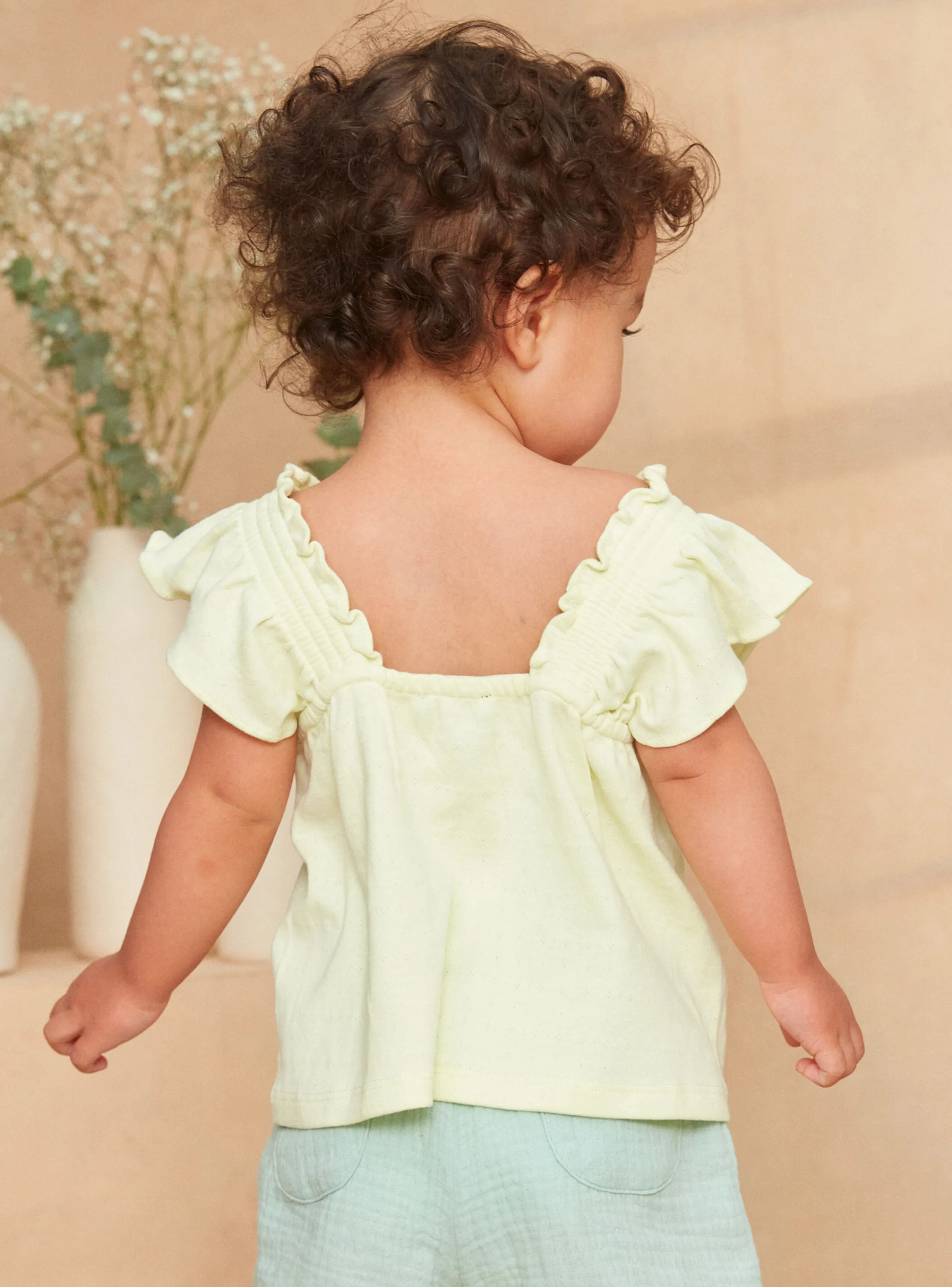 Cheap Sergent Major Pale yellow TEE SHIRT