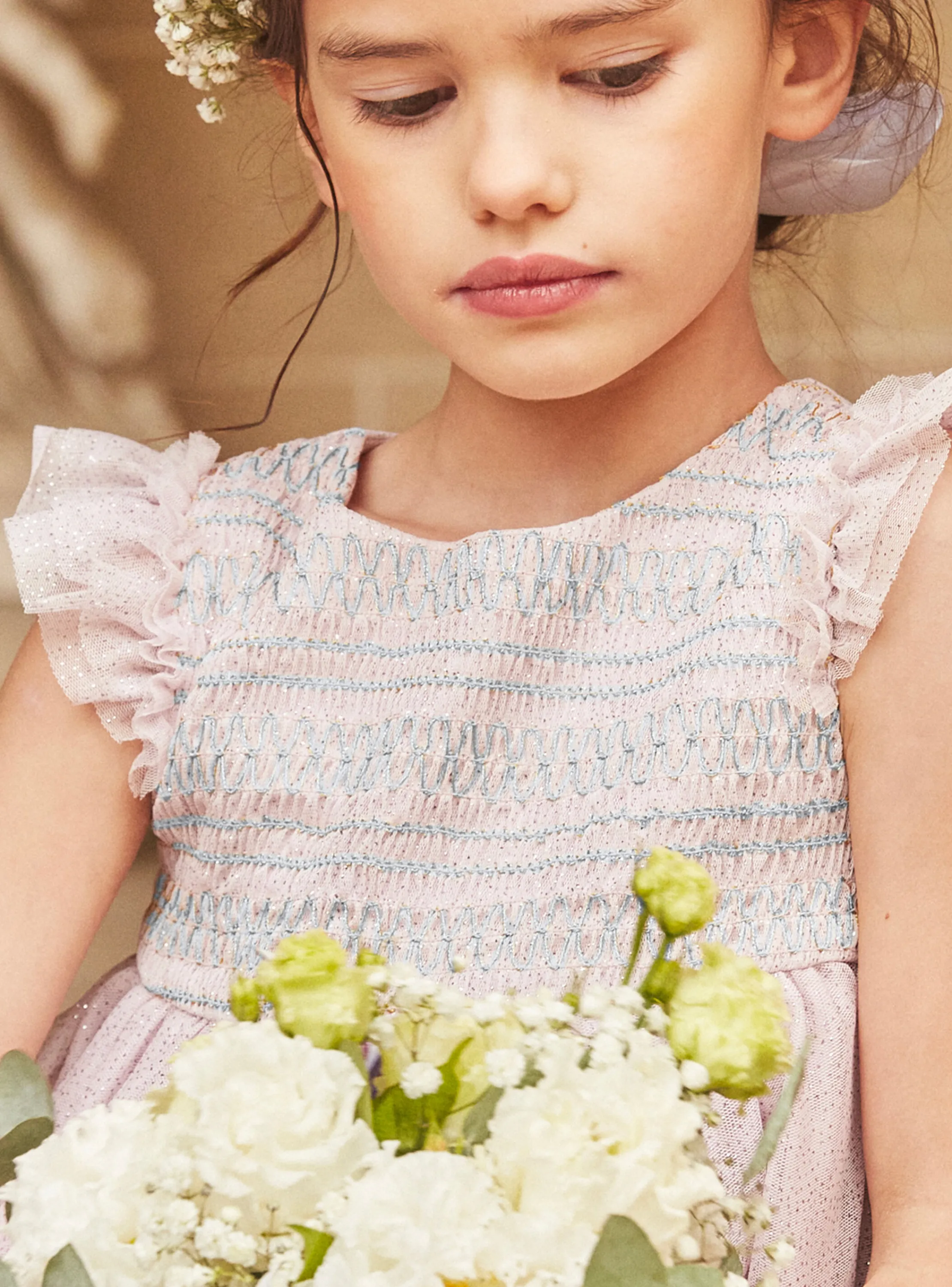 New Sergent Major Parma violet tulle dress