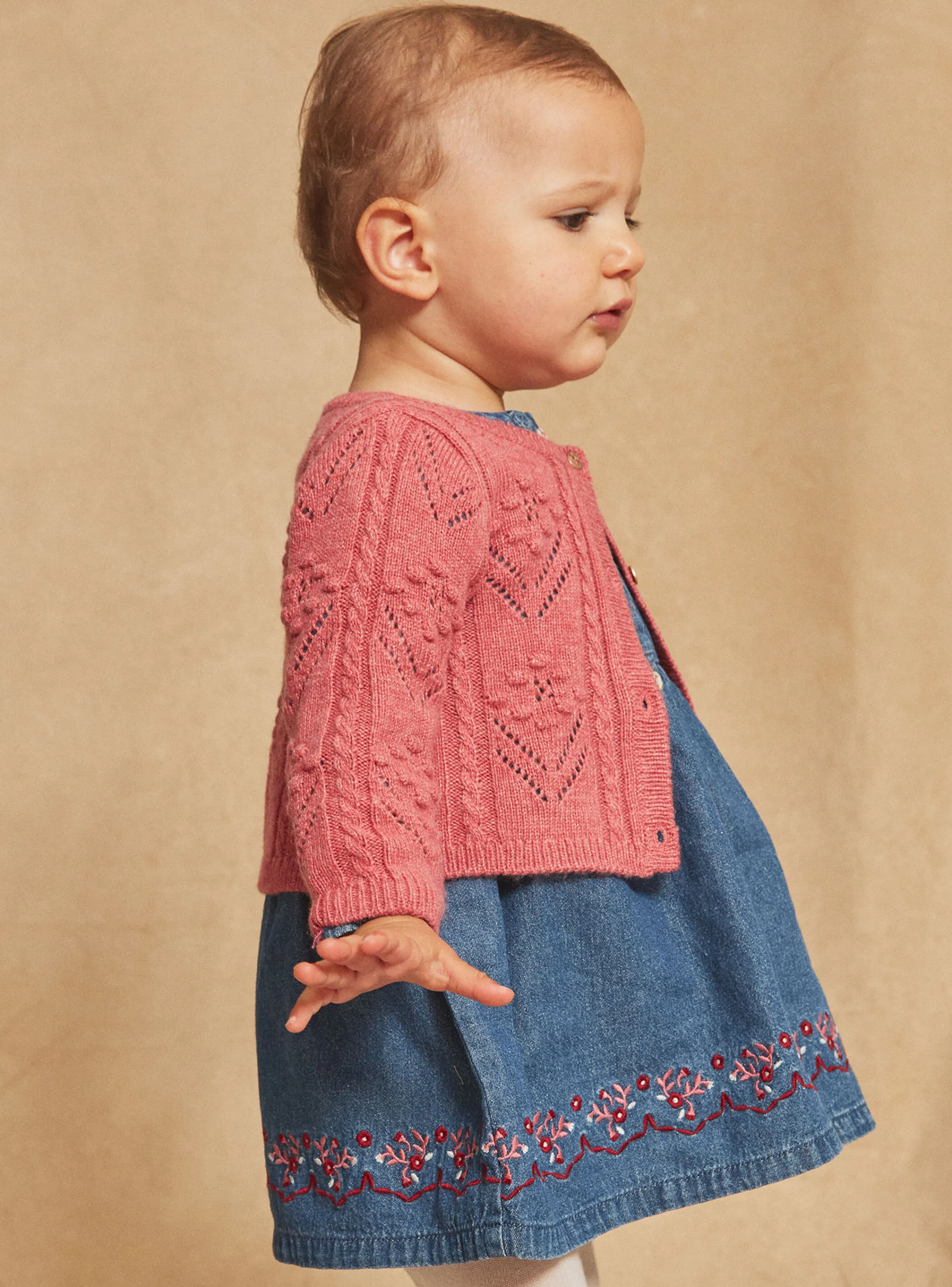 Sale Sergent Major Passion pink openwork cardigan