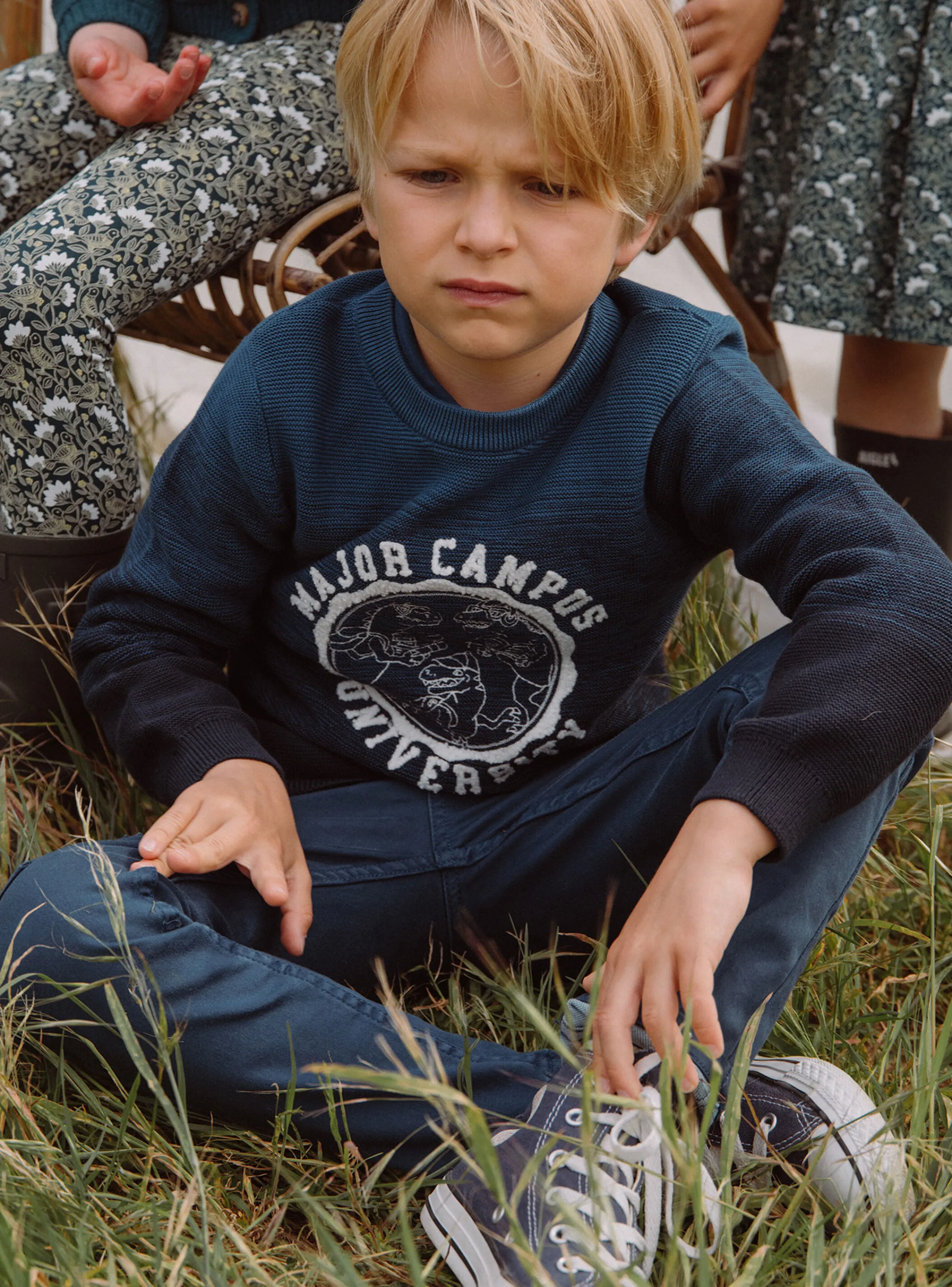 Sale Sergent Major Petrol blue tie-and-dye sweater