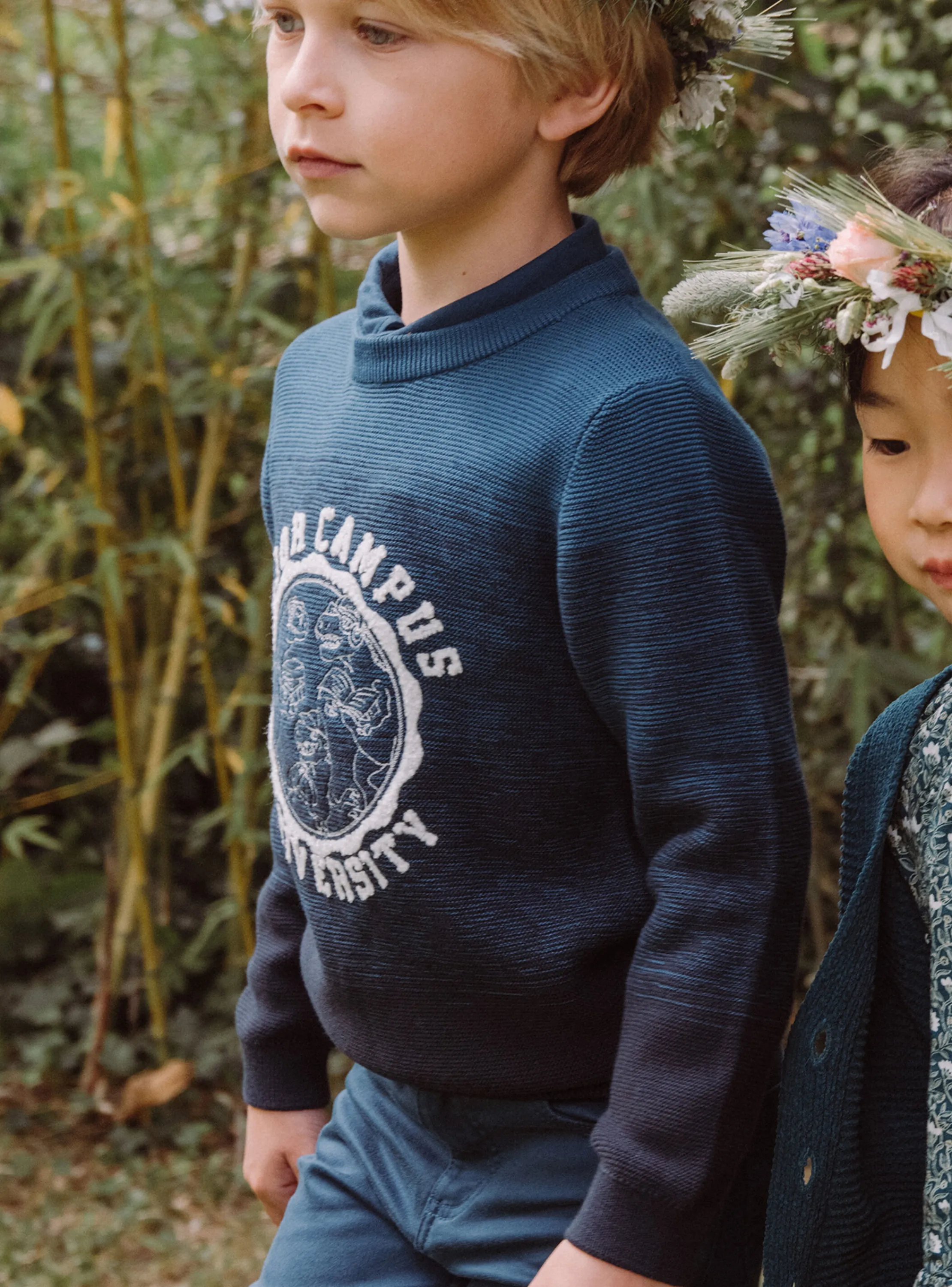 Sale Sergent Major Petrol blue tie-and-dye sweater