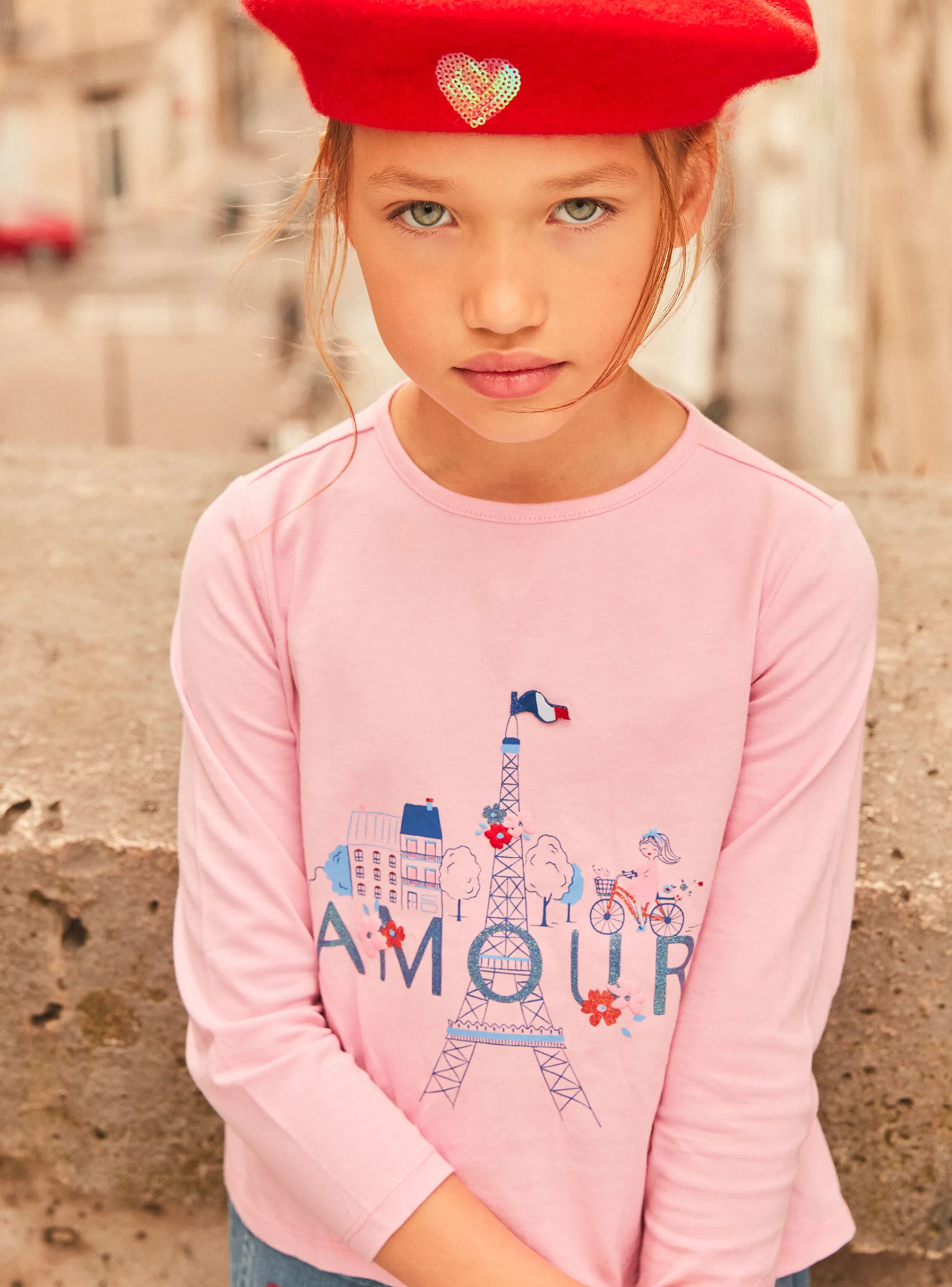 Discount Sergent Major Pink barbapapa T-shirt with ruffles