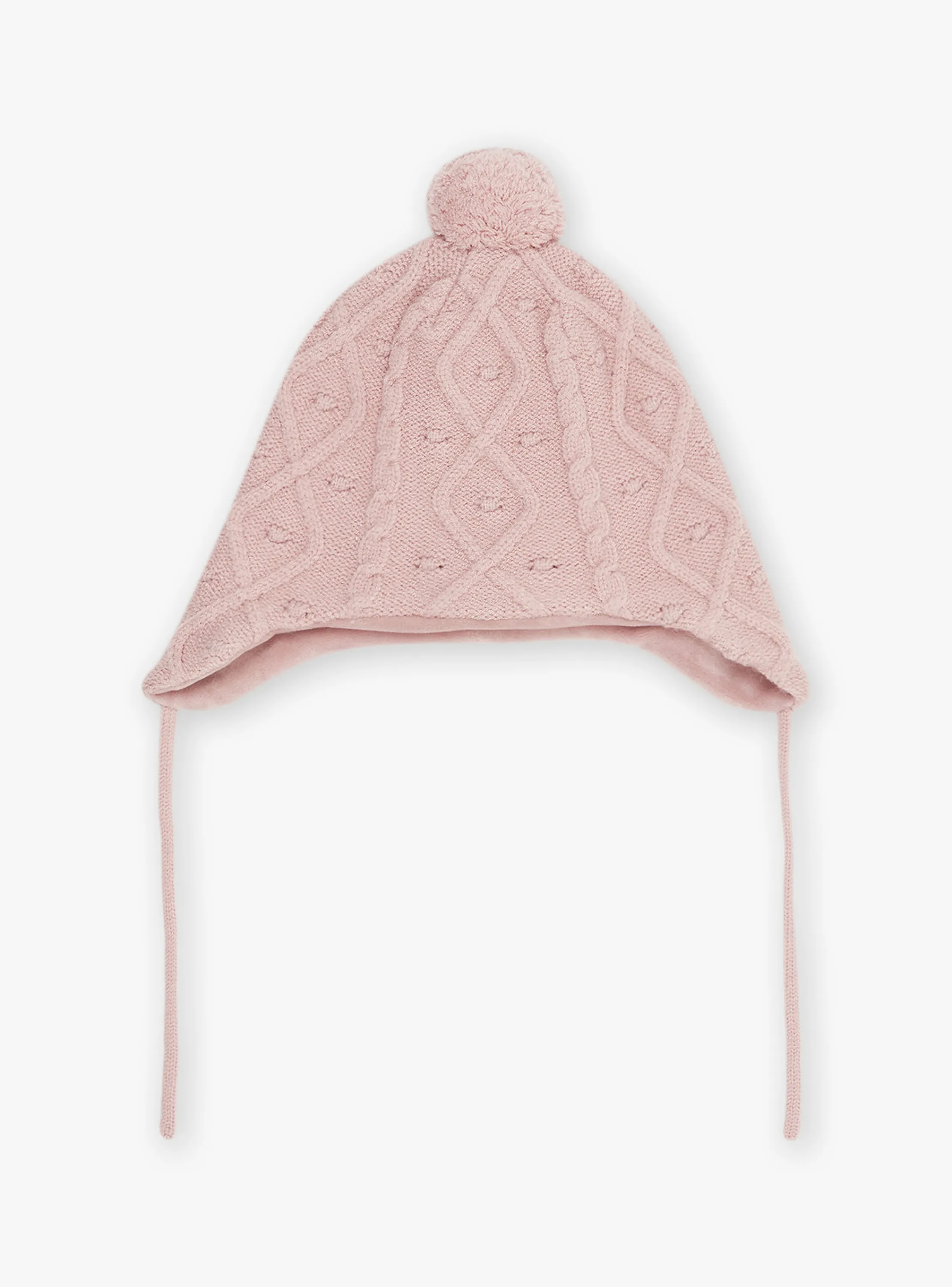New Sergent Major Pink cable knit hat