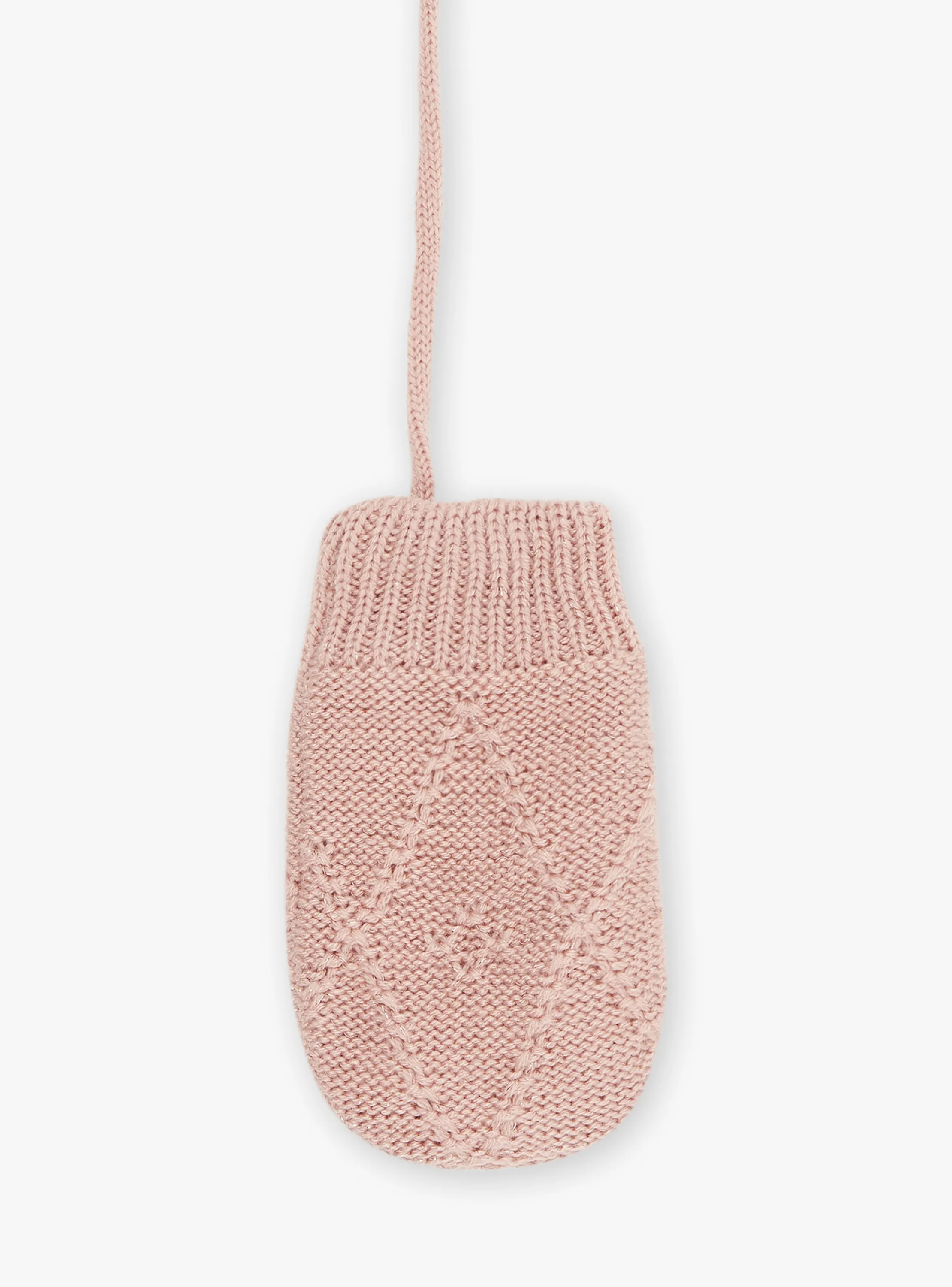 Cheap Sergent Major Pink cable knit mittens