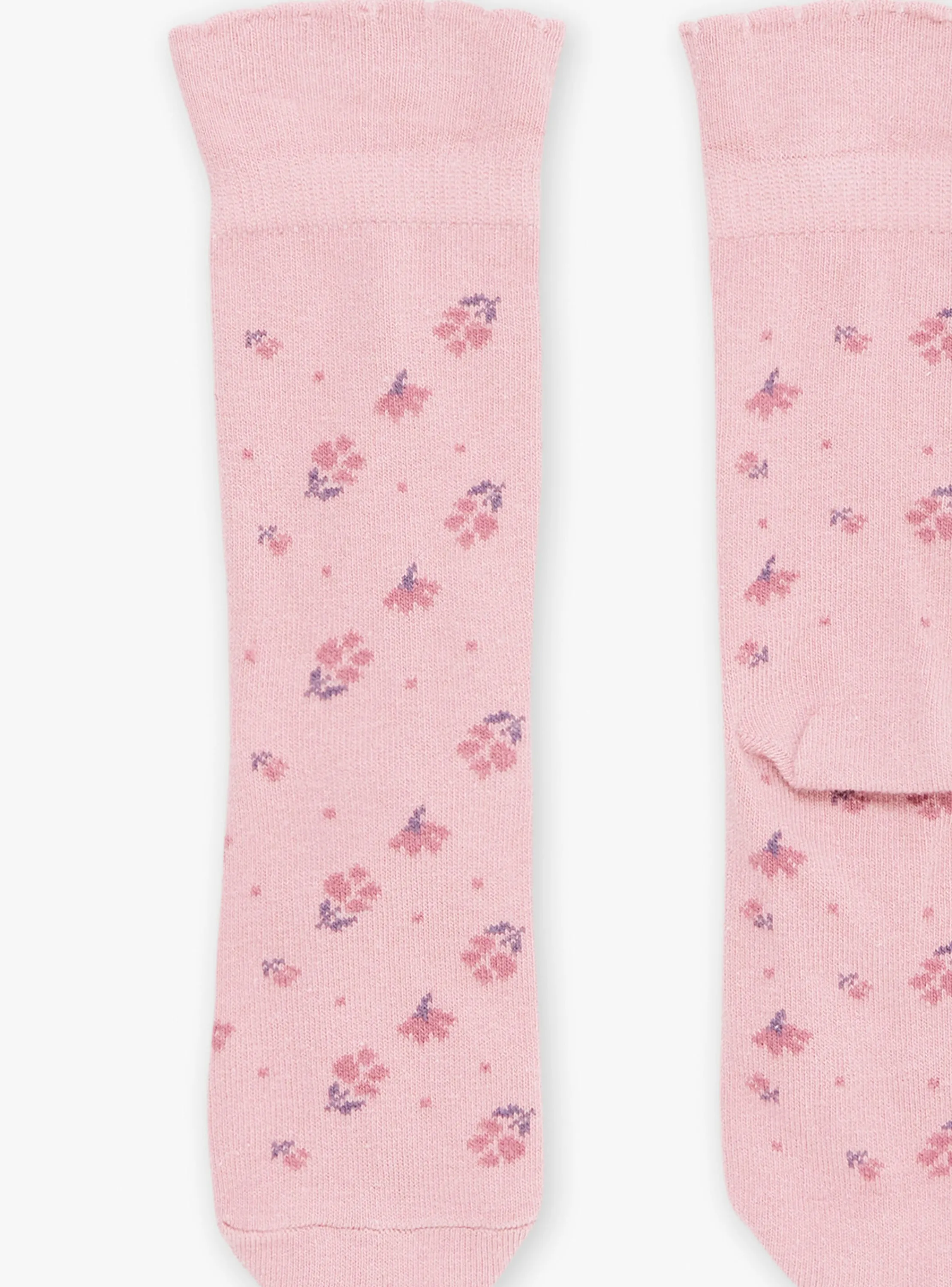 Shop Sergent Major Pink floral-print socks