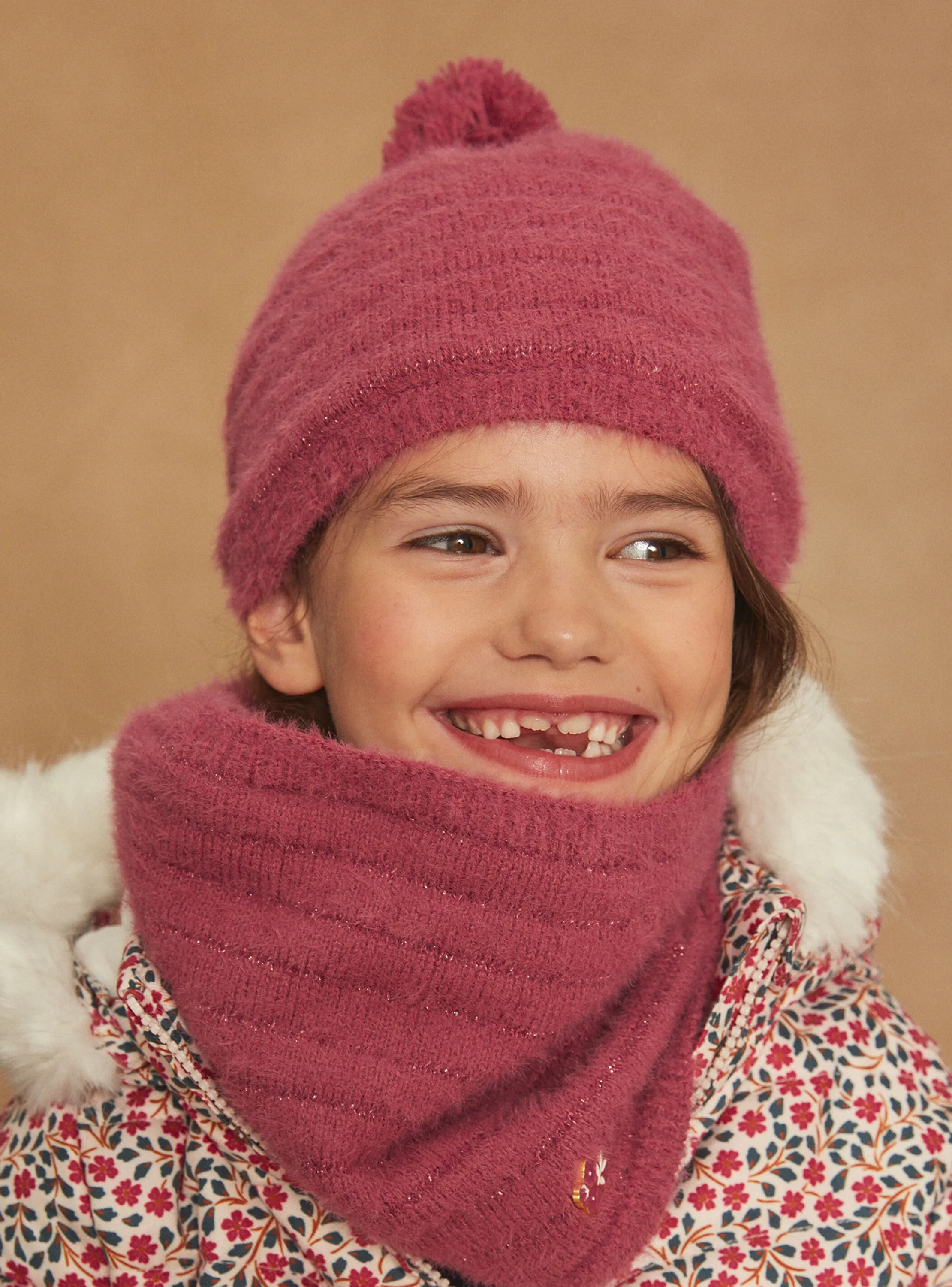 Hot Sergent Major Pink pompom hat