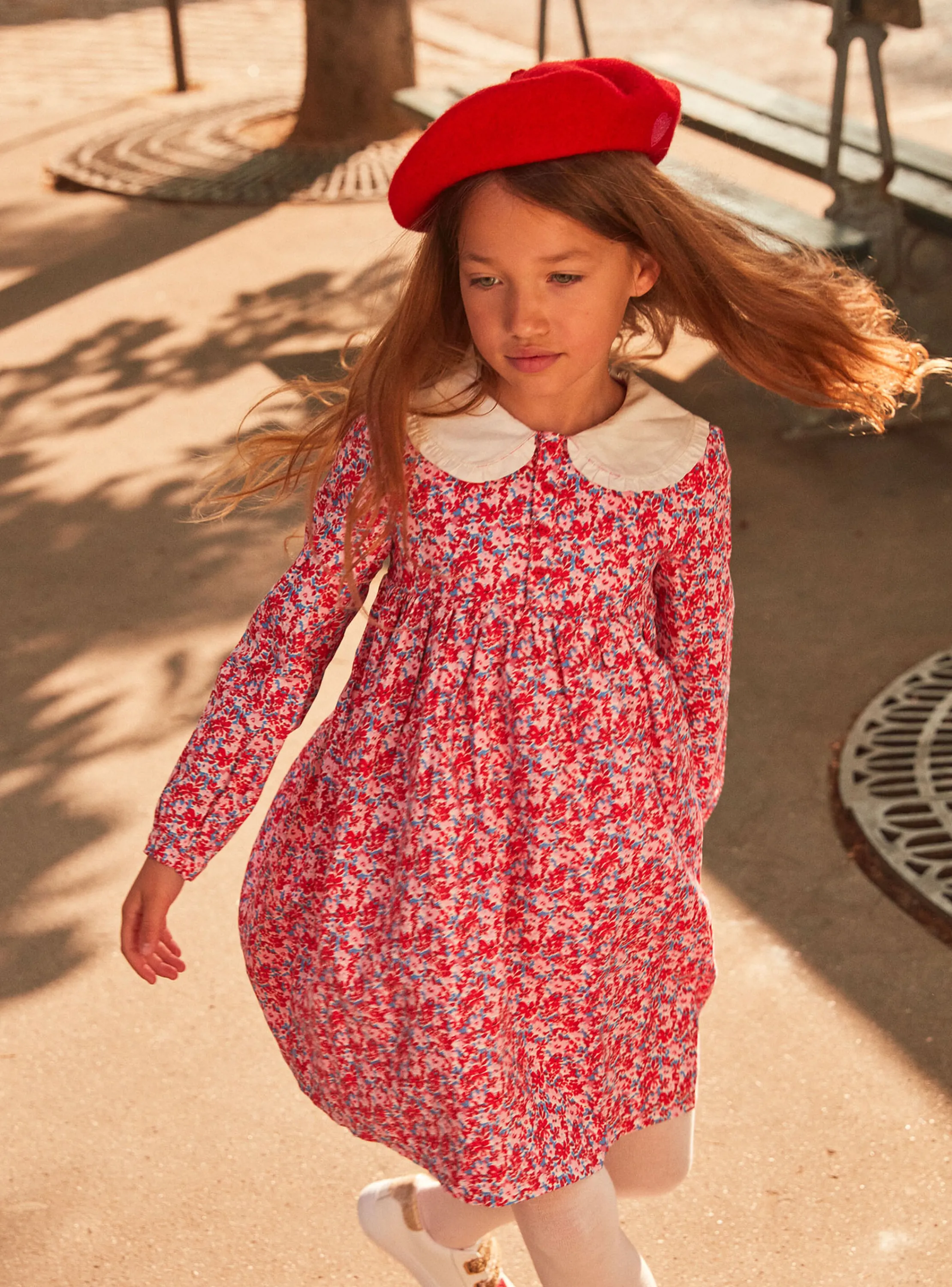 Discount Sergent Major Pink, red and lilac floral print dress