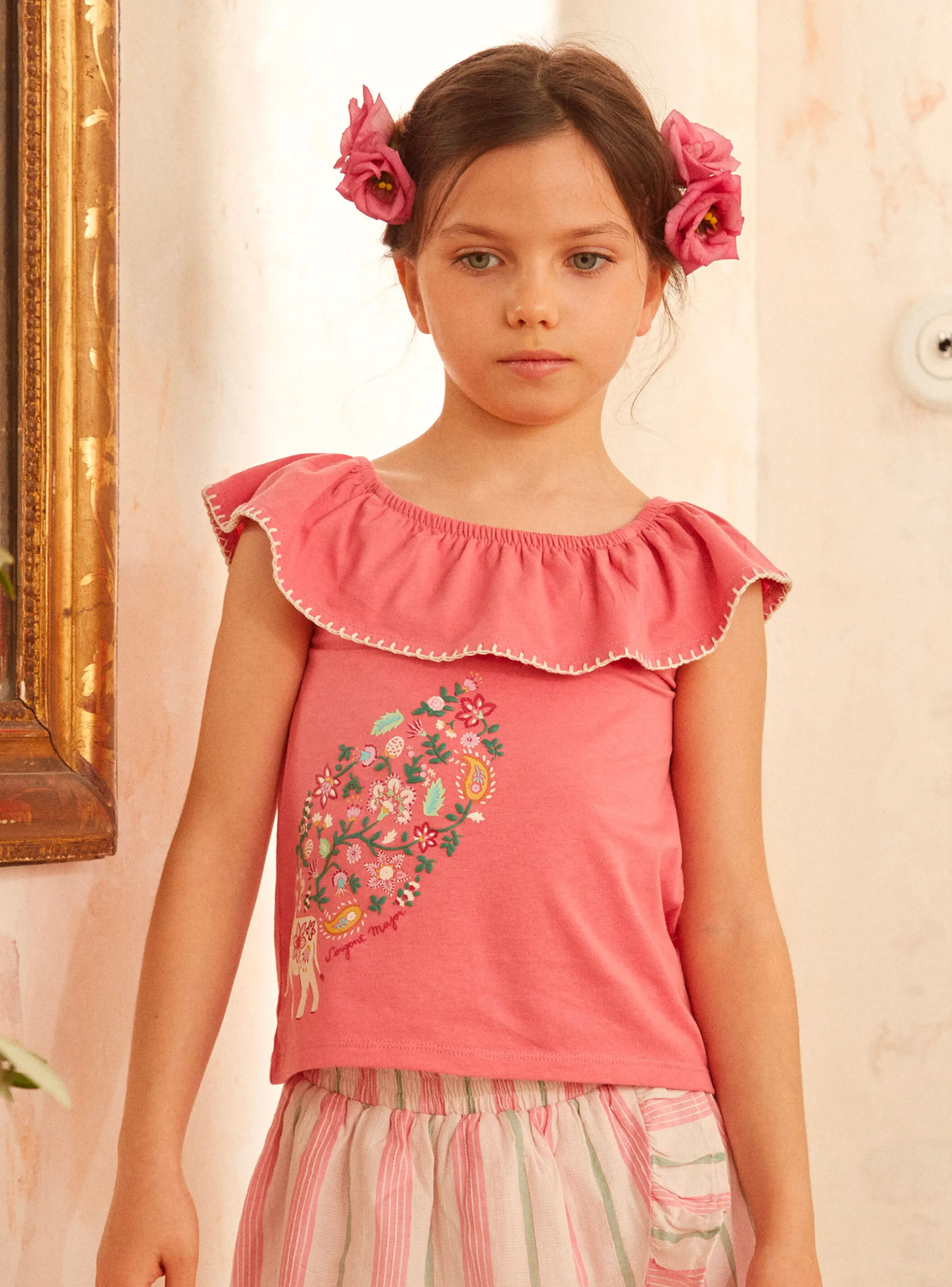 Cheap Sergent Major Pink T-shirt with an elephant