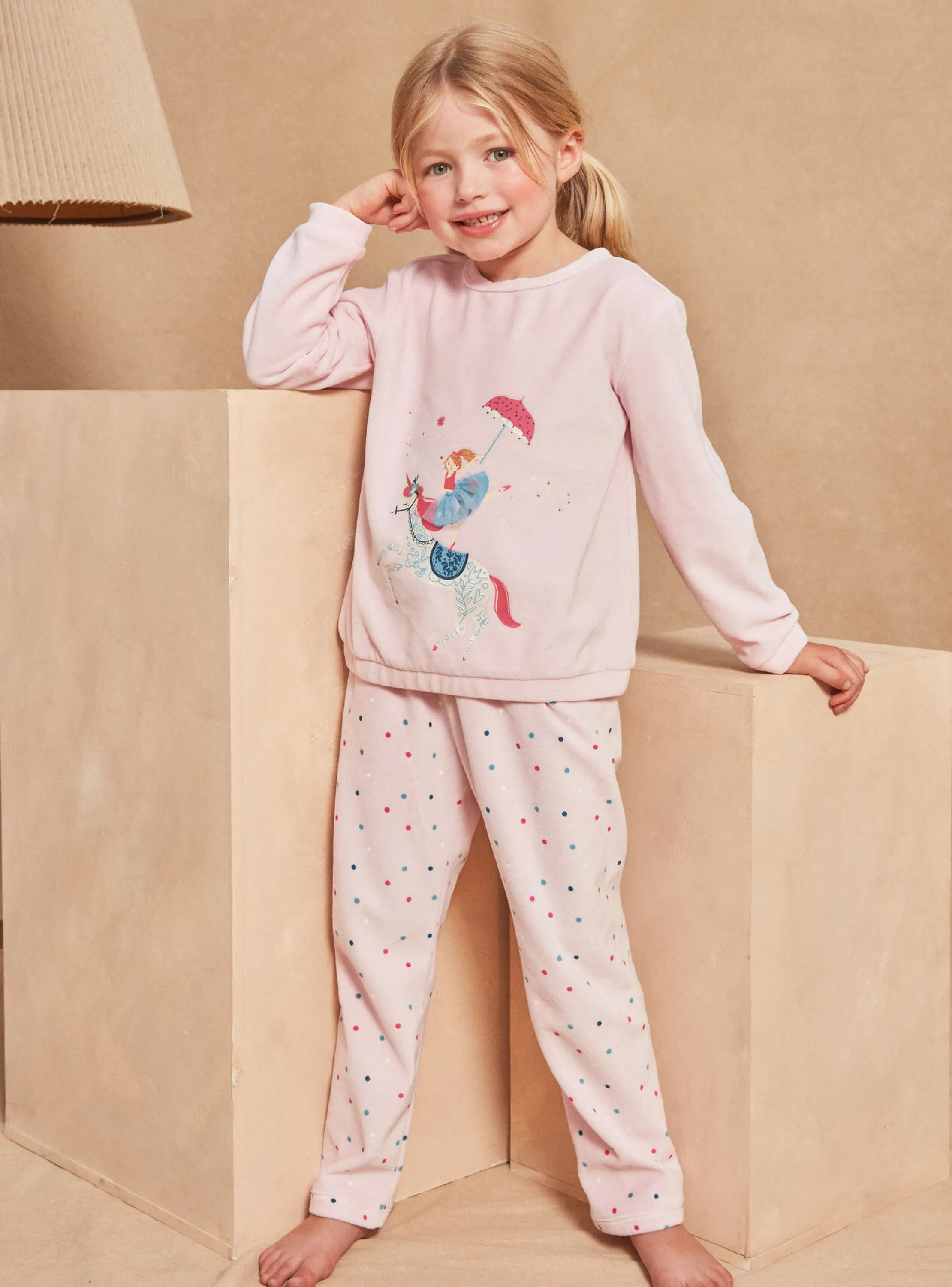 Store Sergent Major Pink velvet pyjamas
