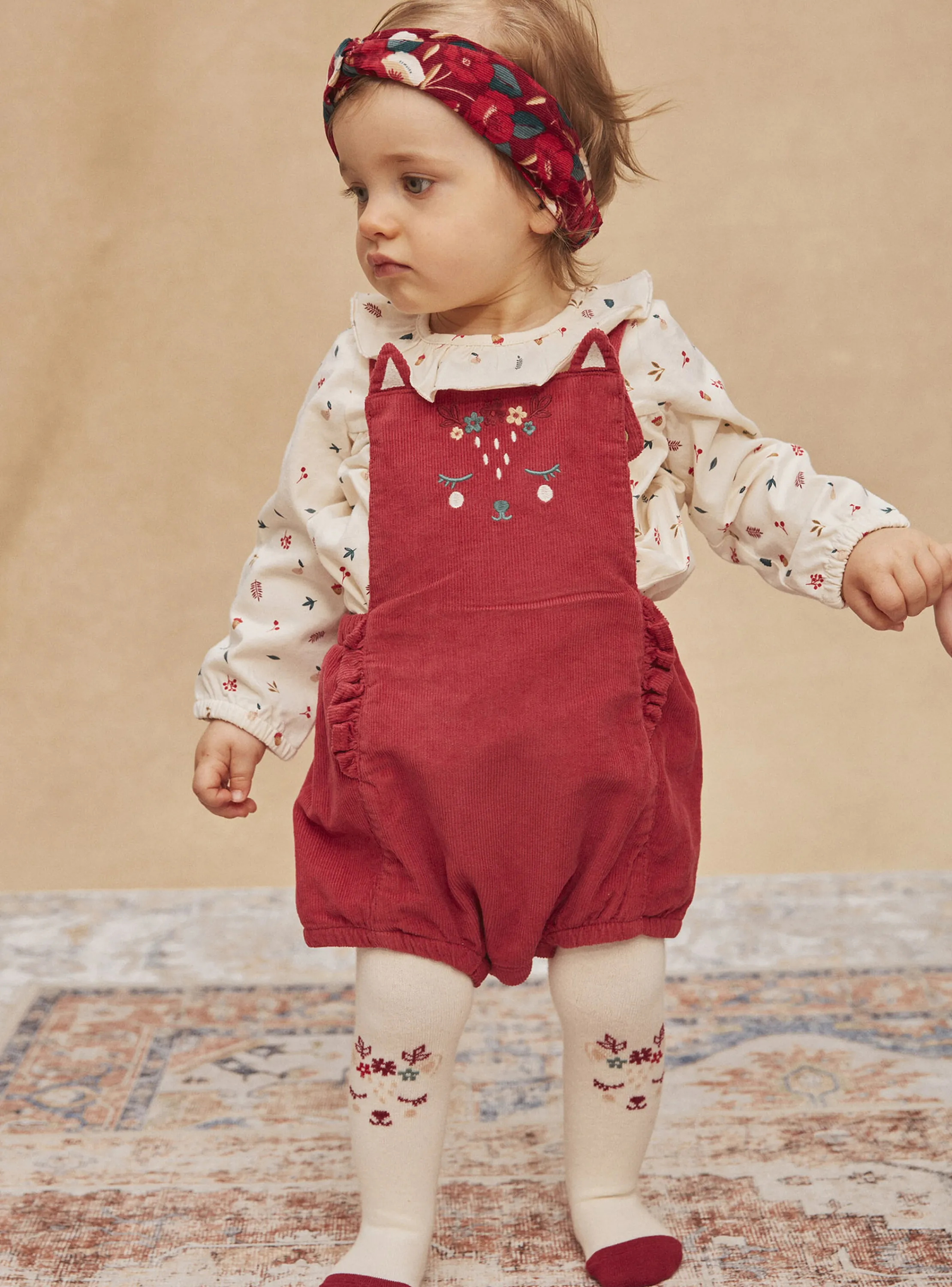 Clearance Sergent Major Poppy red corduroy dungarees