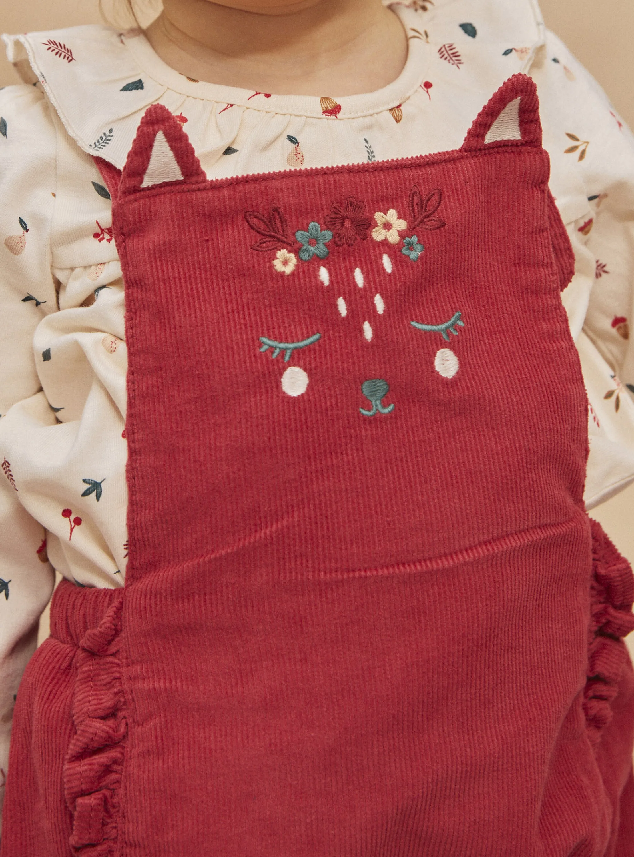 Clearance Sergent Major Poppy red corduroy dungarees