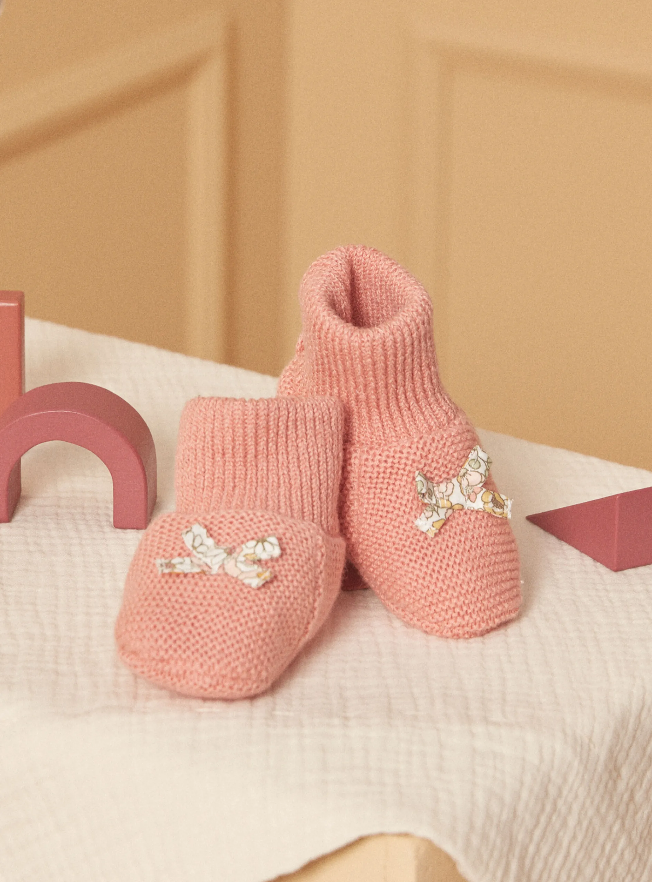 Sale Sergent Major Powder pink baby slippers